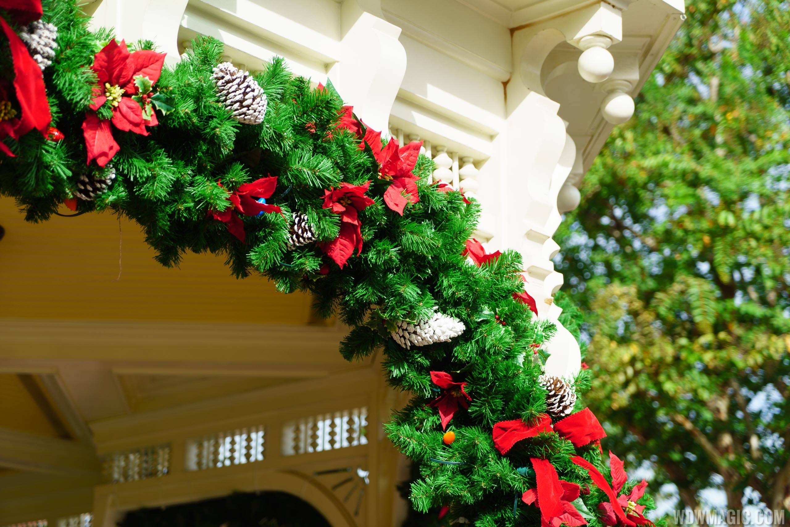 Holidays decorations at the Magic Kingdom 2016