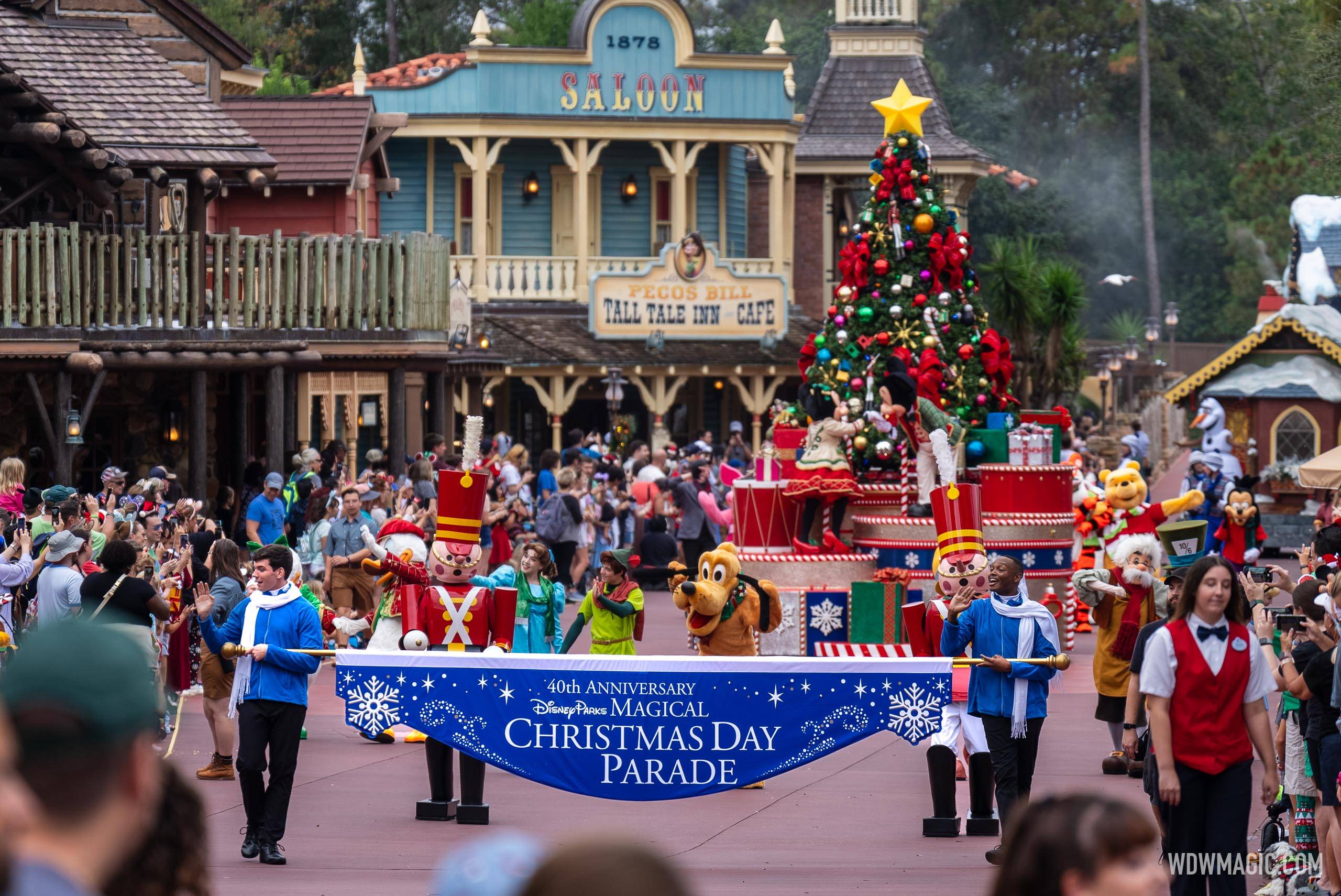 Filming the 2023 Disney Parks Christmas Day Parade at Magic Kingdom