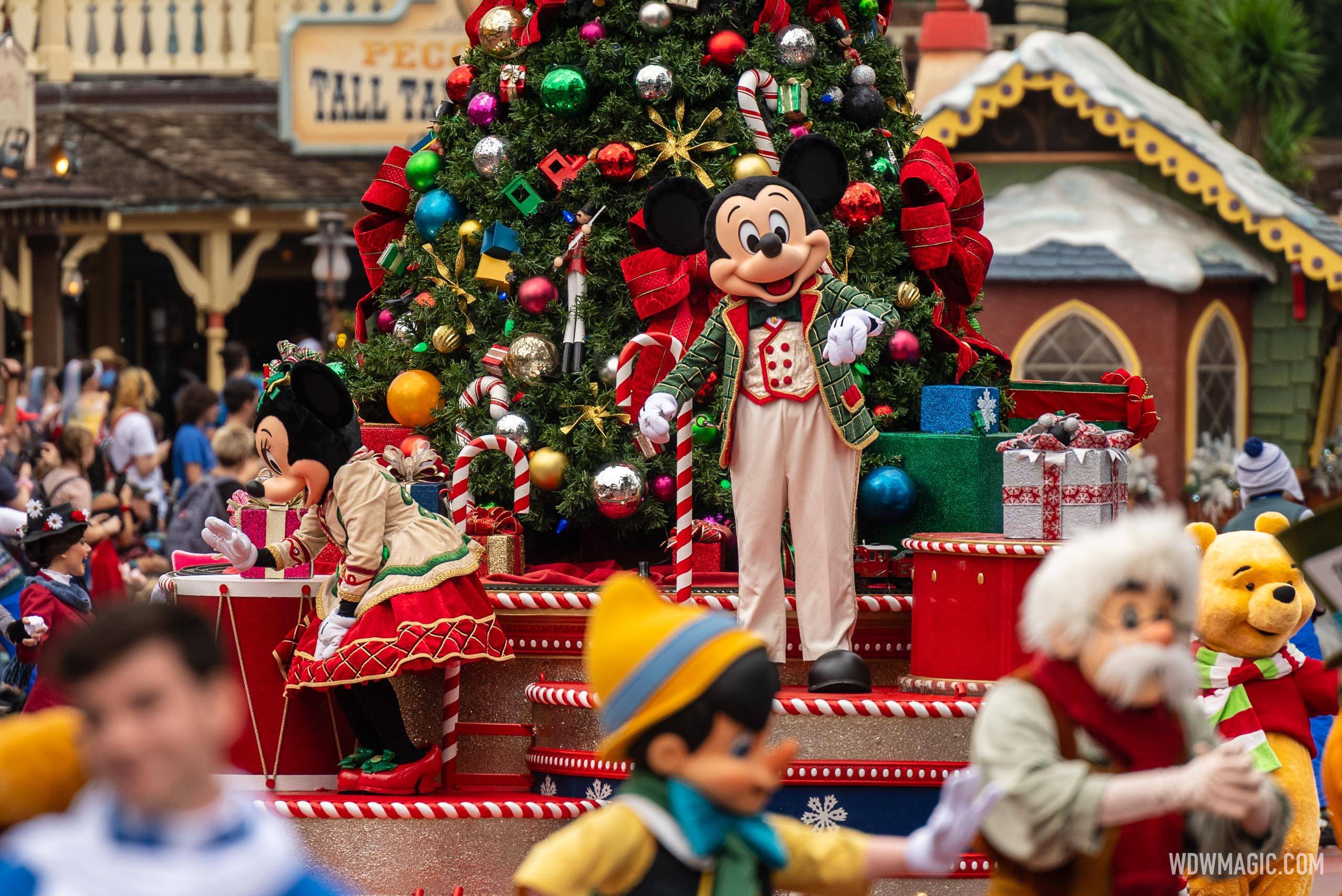 Magic Kingdom's holiday entertainment begins during regular park hours tomorrow