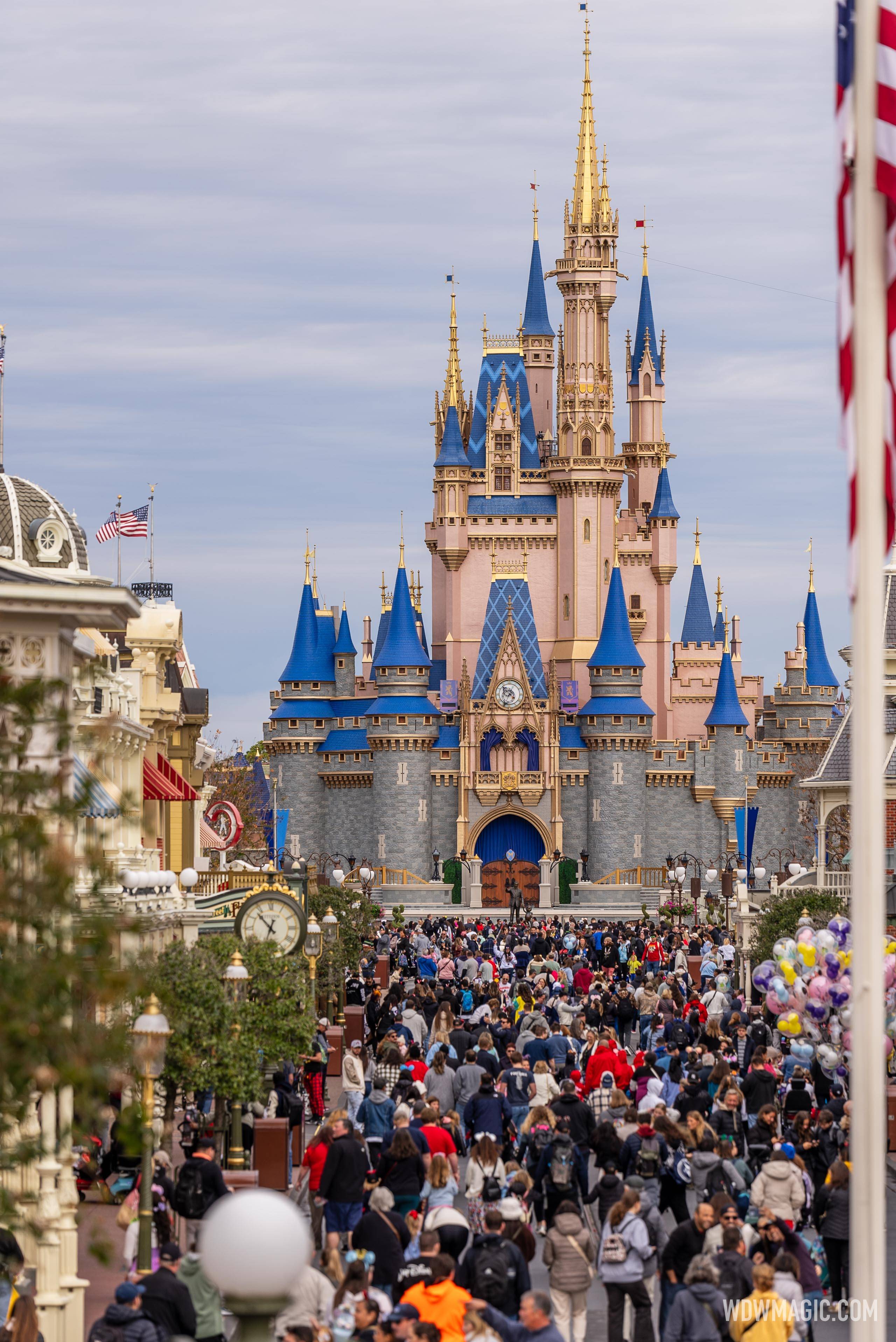 2024 Magic Kingdom Holiday Decor and Christmas Tree Removed