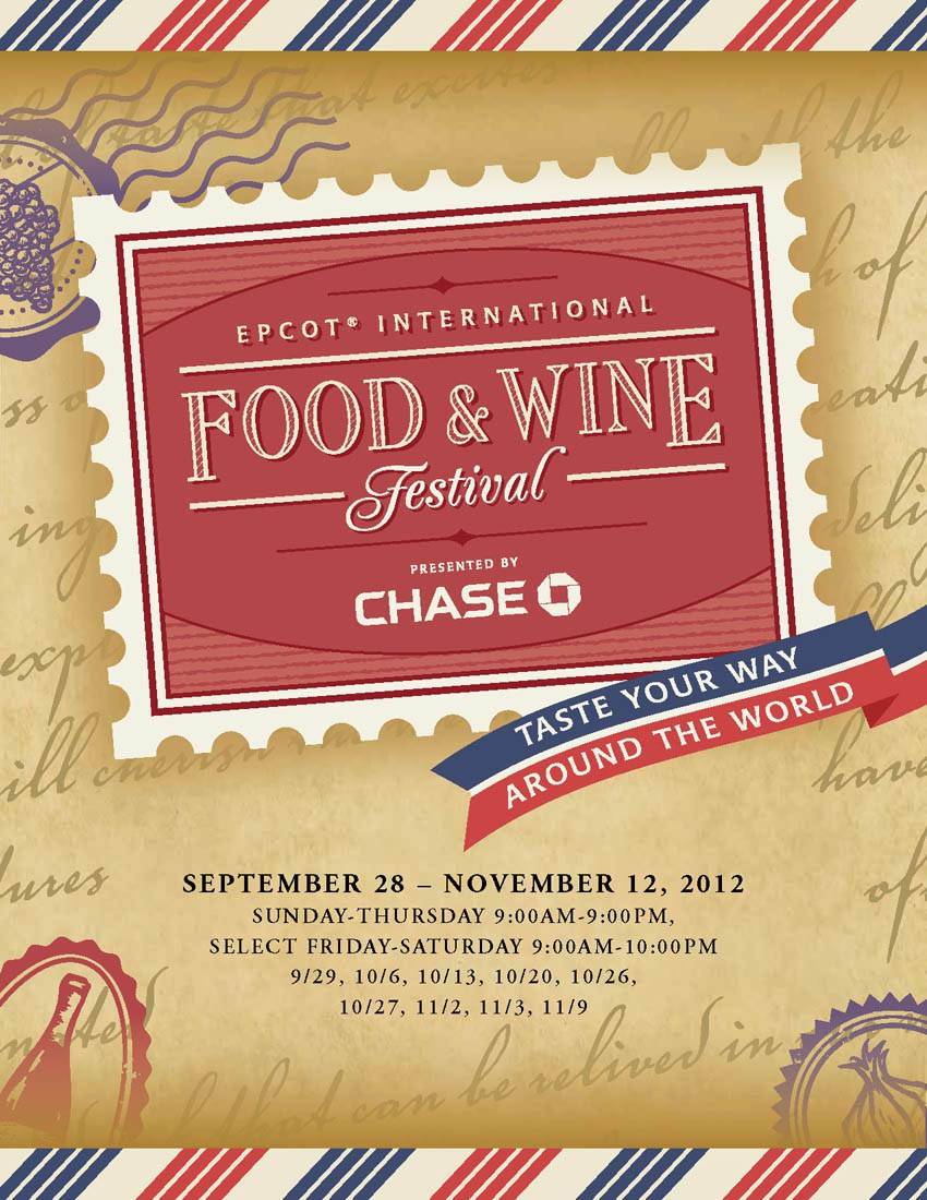 Details released for the 2012 Food and Wine Festival 'Special Experiences'