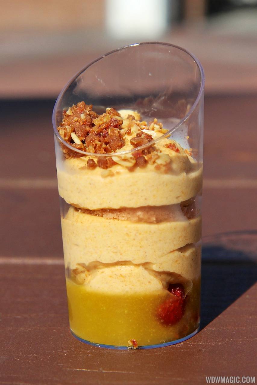Hops and Barley - Pumpkin Mousse with Craisins and Orange Sauce 