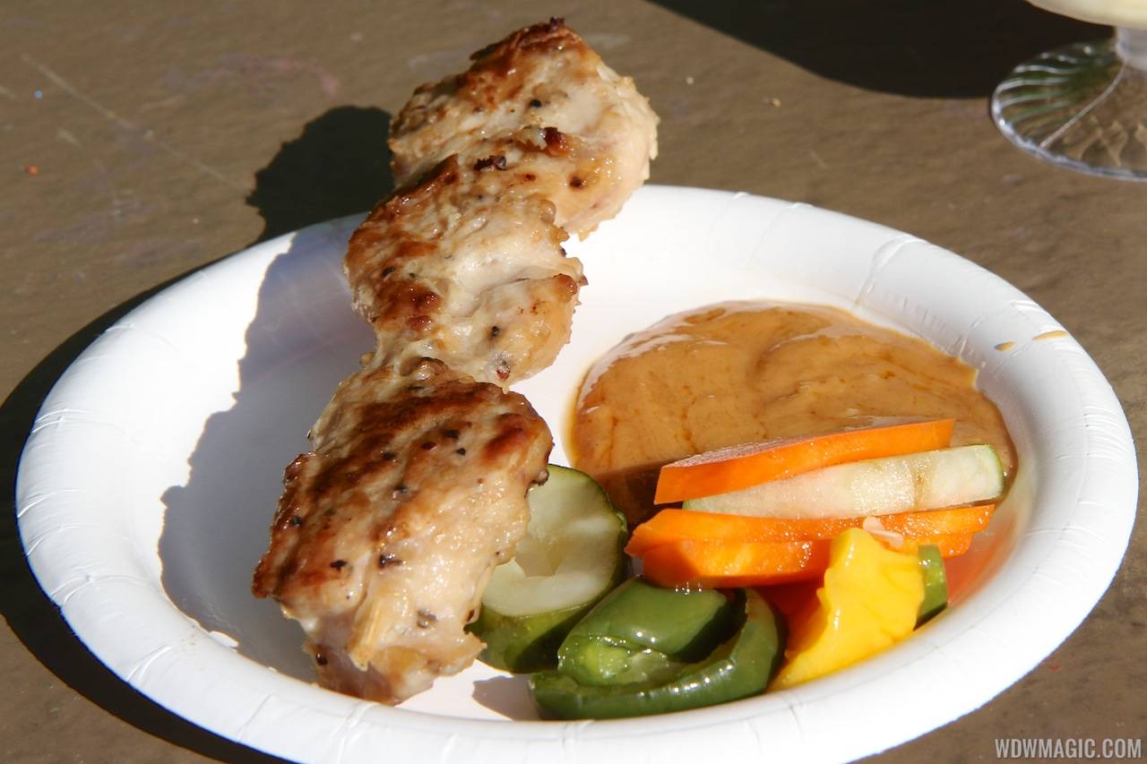 China - Chicken Satay with Spicy Peanut Sauce and Pickled Vegetables