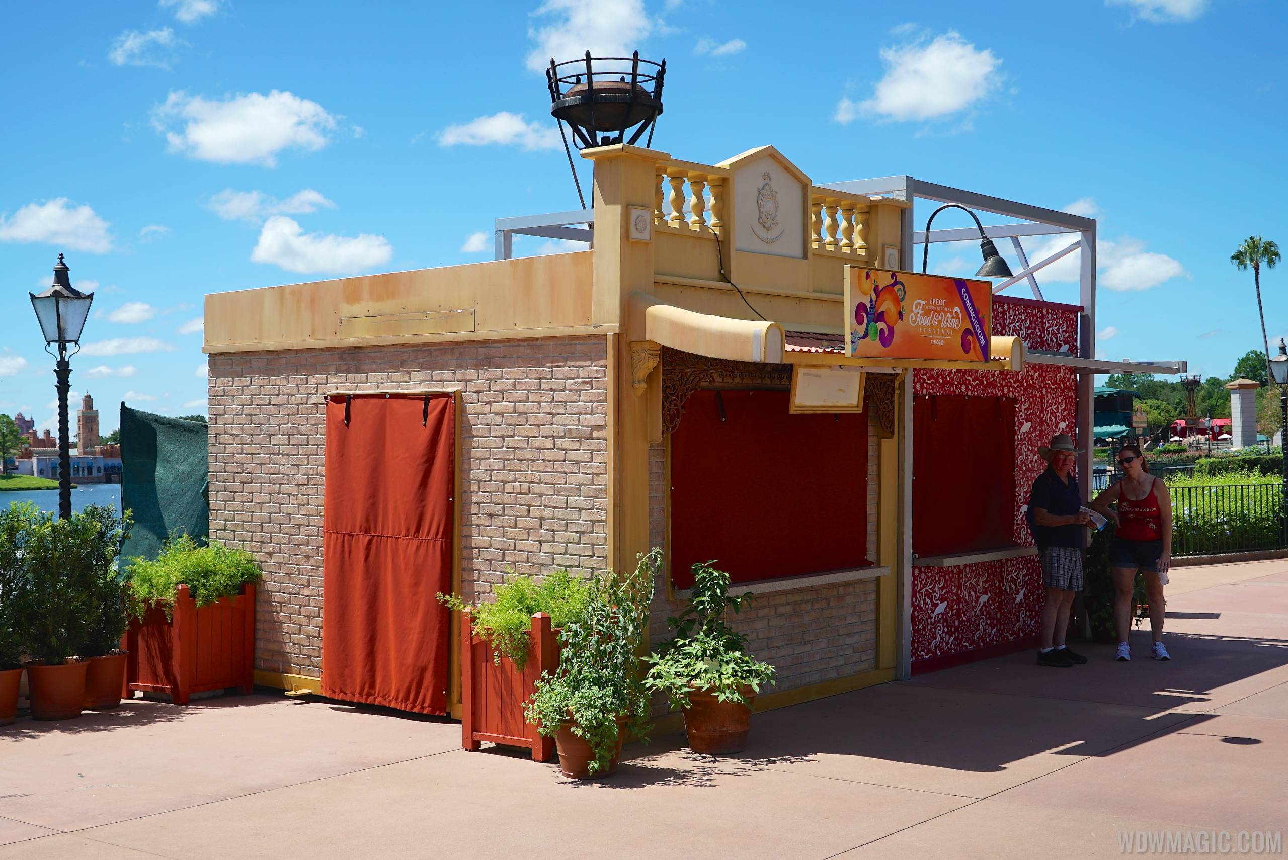 PHOTOS - Food and Wine Festival Marketplace kiosks now in position at World Showcase