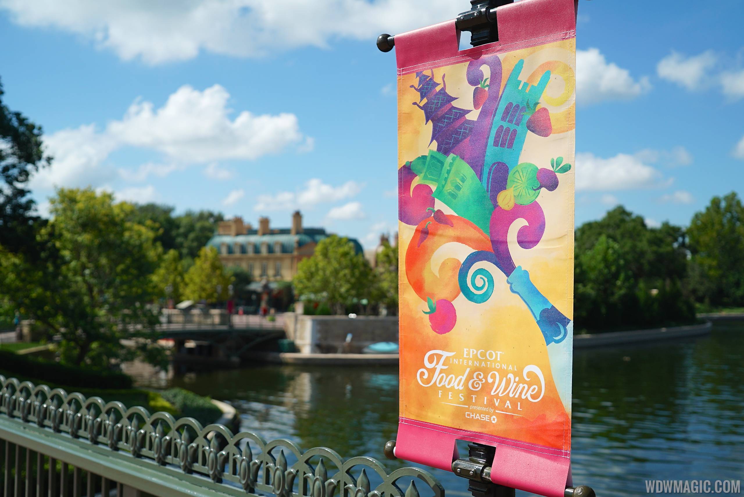 PHOTOS - Main entrance decor for the 2014 Epcot International Food and Wine Festival