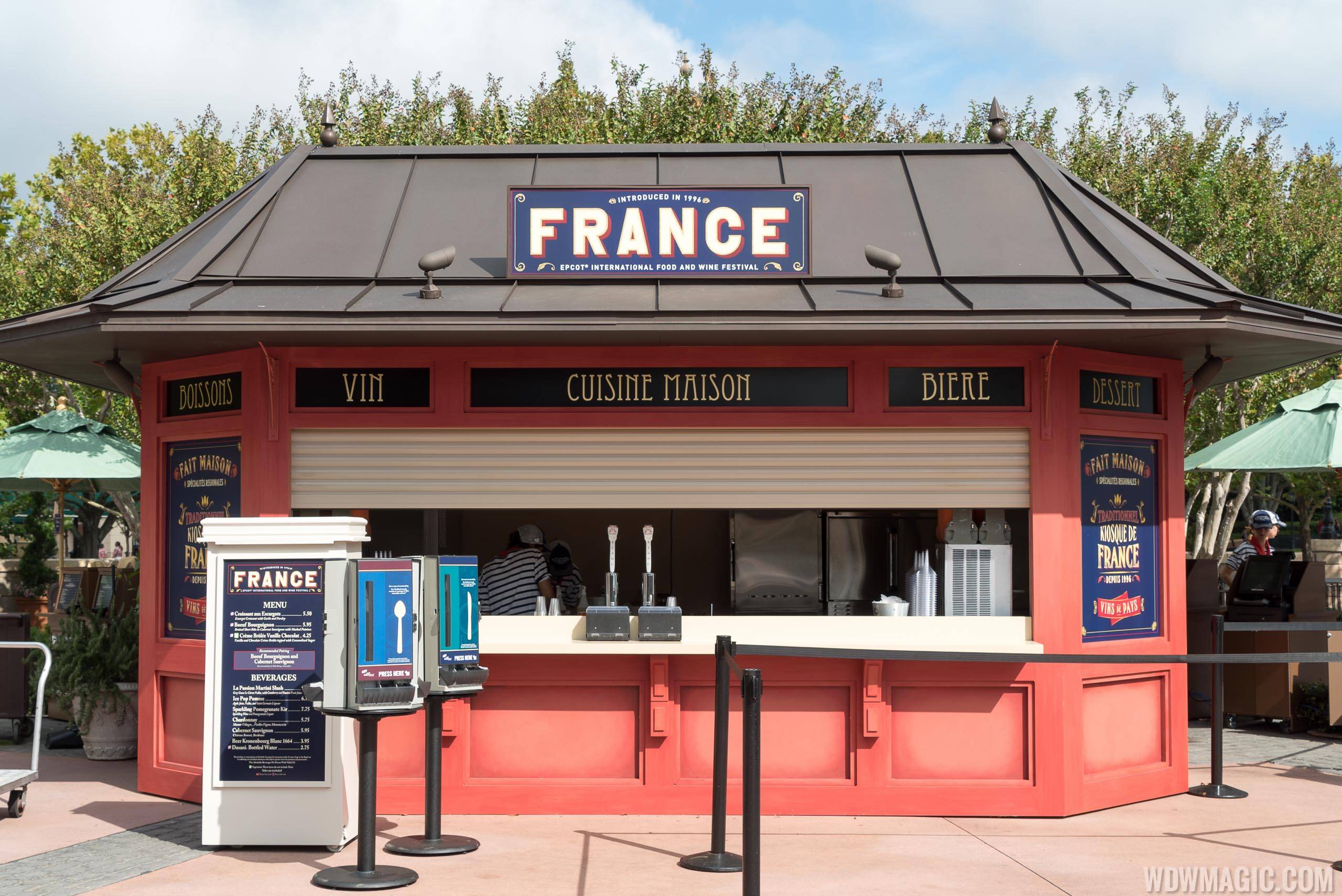 2015 Epcot Food and Wine Festival Marketplace kiosk - France