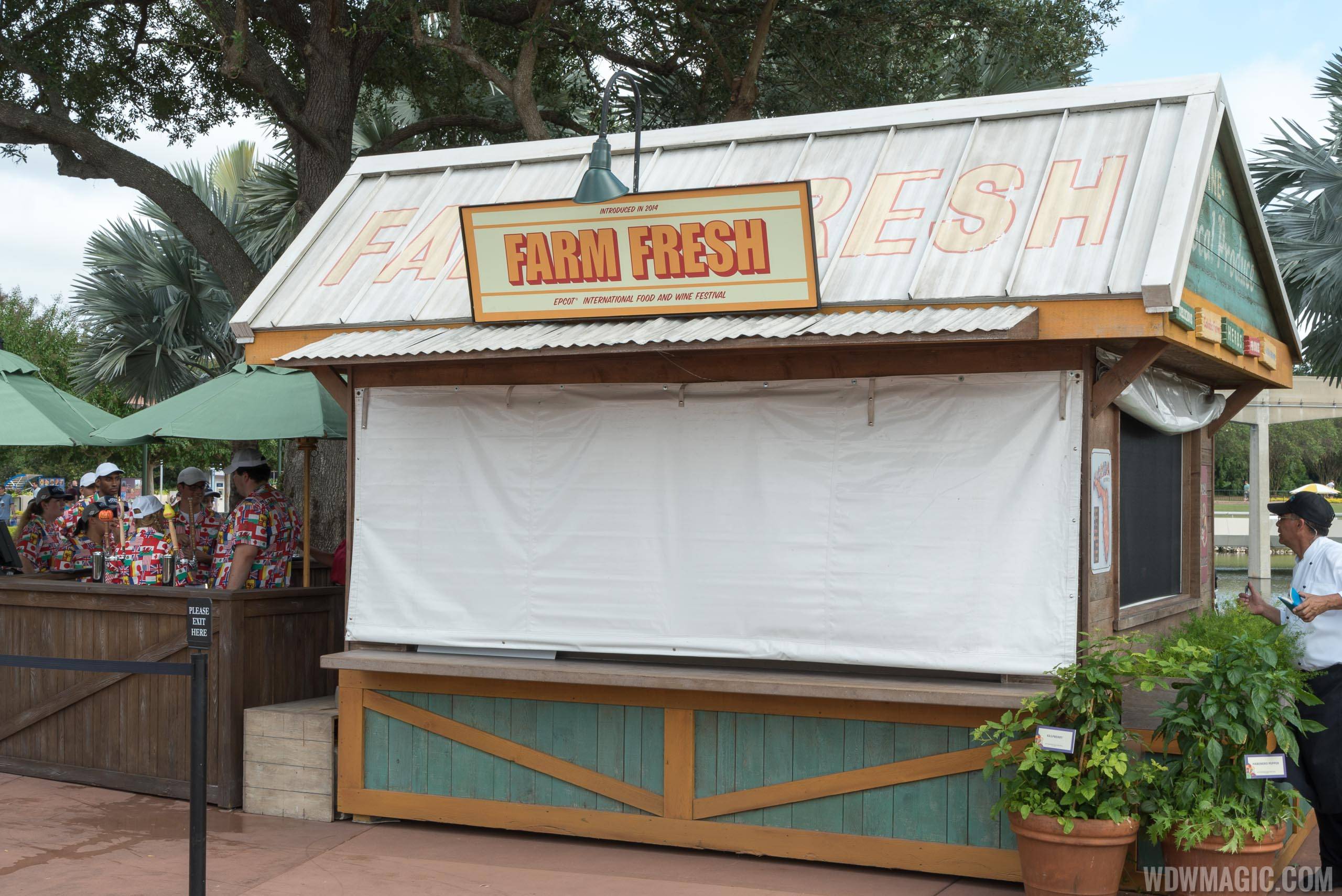 2015 Epcot Food and Wine Festival Marketplace kiosk - Florida Fresh