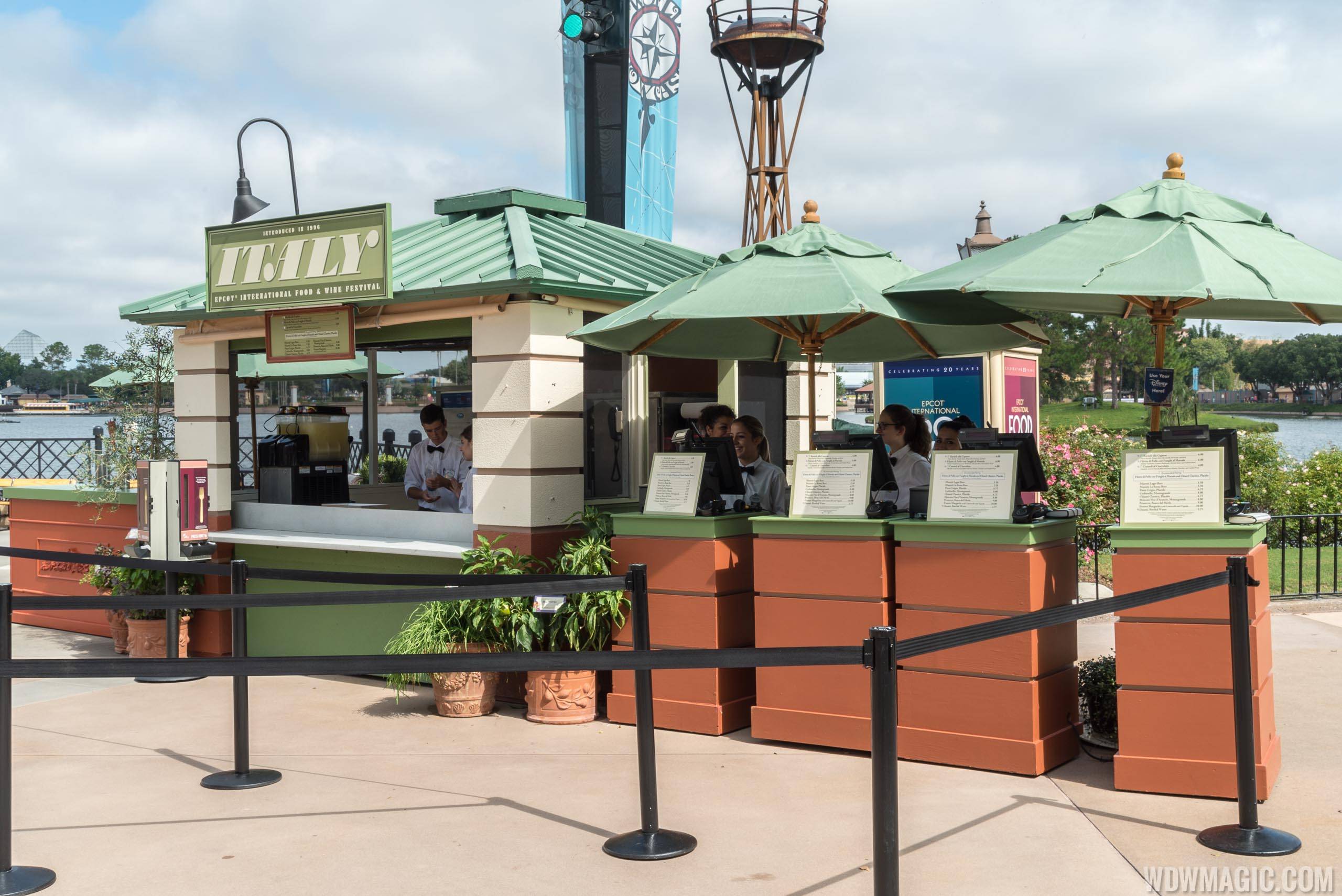 2015 Epcot Food and Wine Festival Marketplace kiosk - Italy