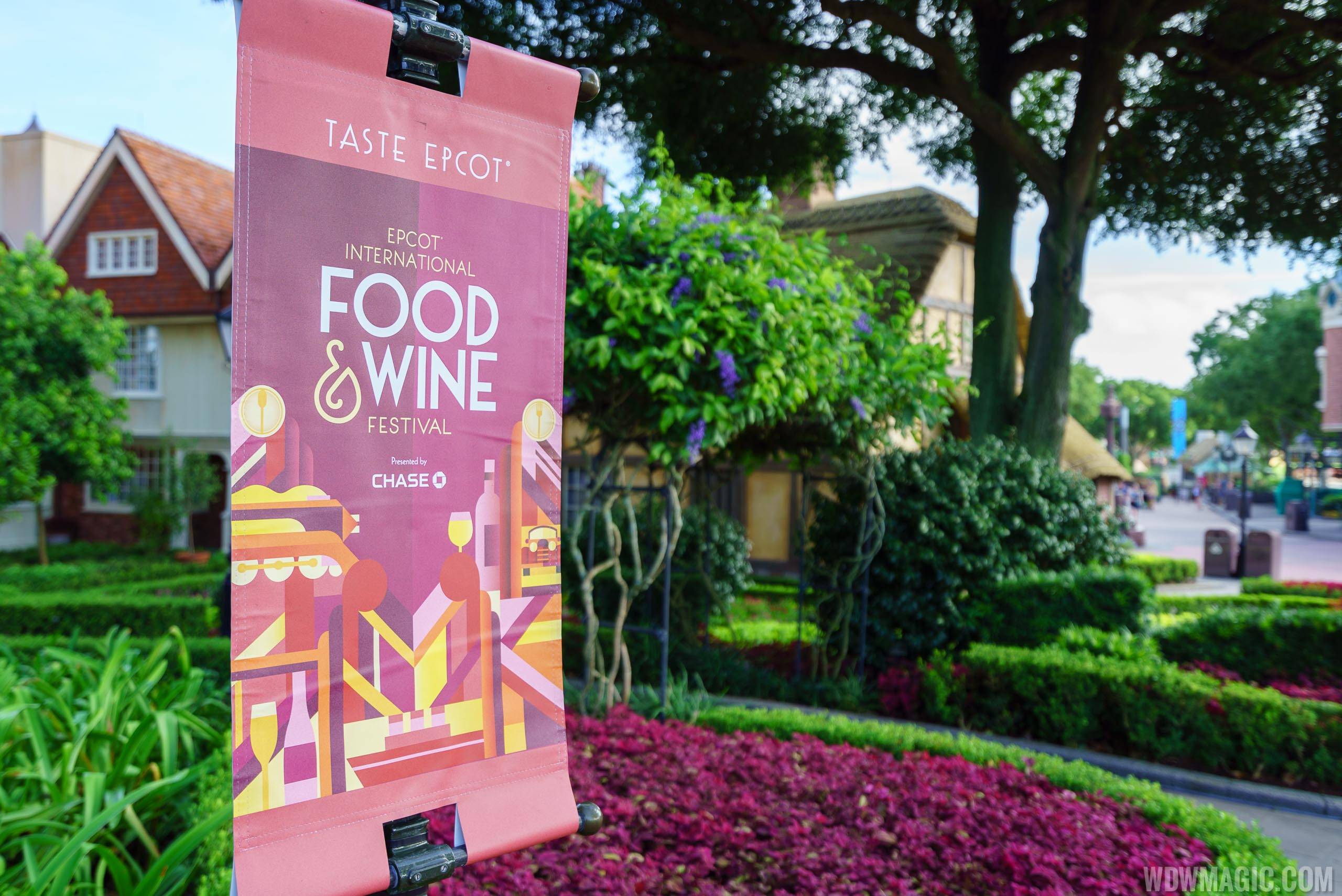 2016 Epcot Food and Wine Festival signage
