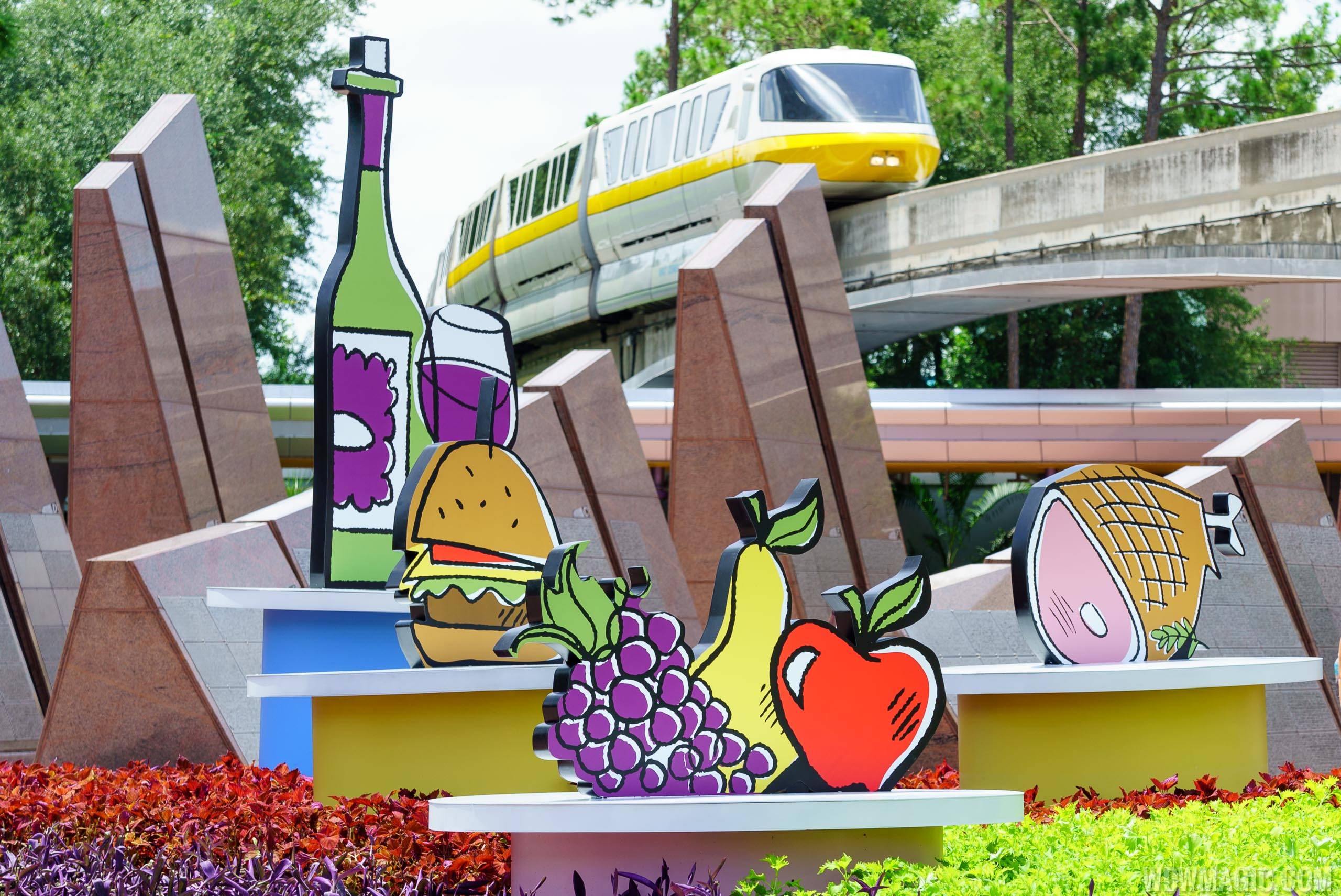 2017 Epcot International Food and Wine Festival main entrance display