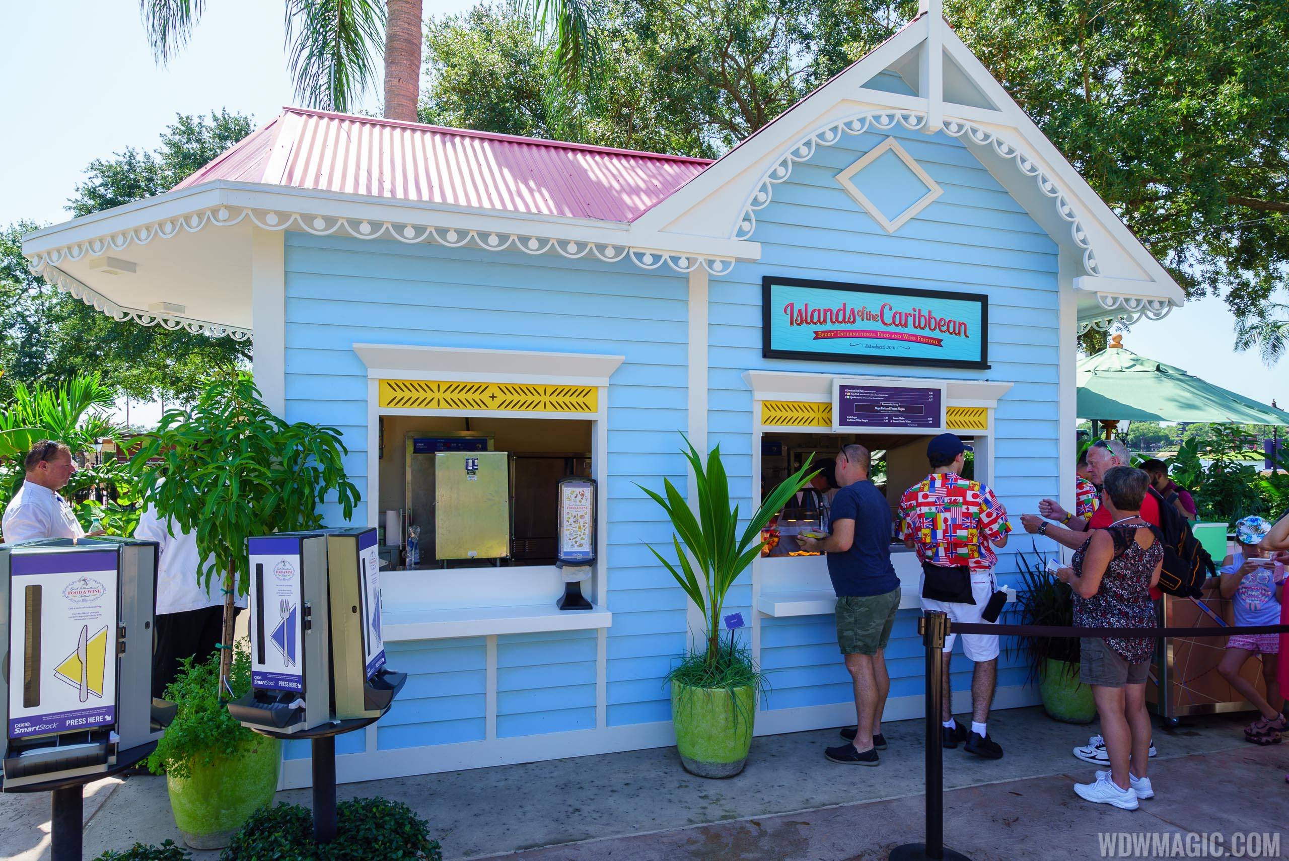 2017 Epcot Food and Wine Festival - Island of the Caribbean marketplace kiosk
