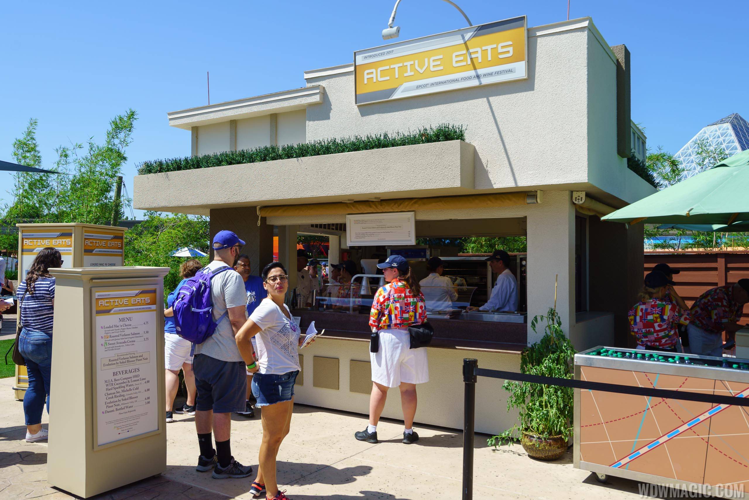 2017 Epcot Food and Wine Festival - Active Eats marketplace kiosk