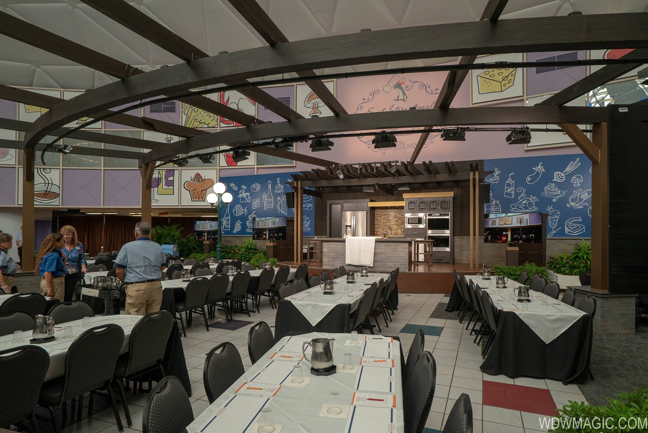 Culinary Stage for cooking demonstrations at Epcot International Food and Wine Festival