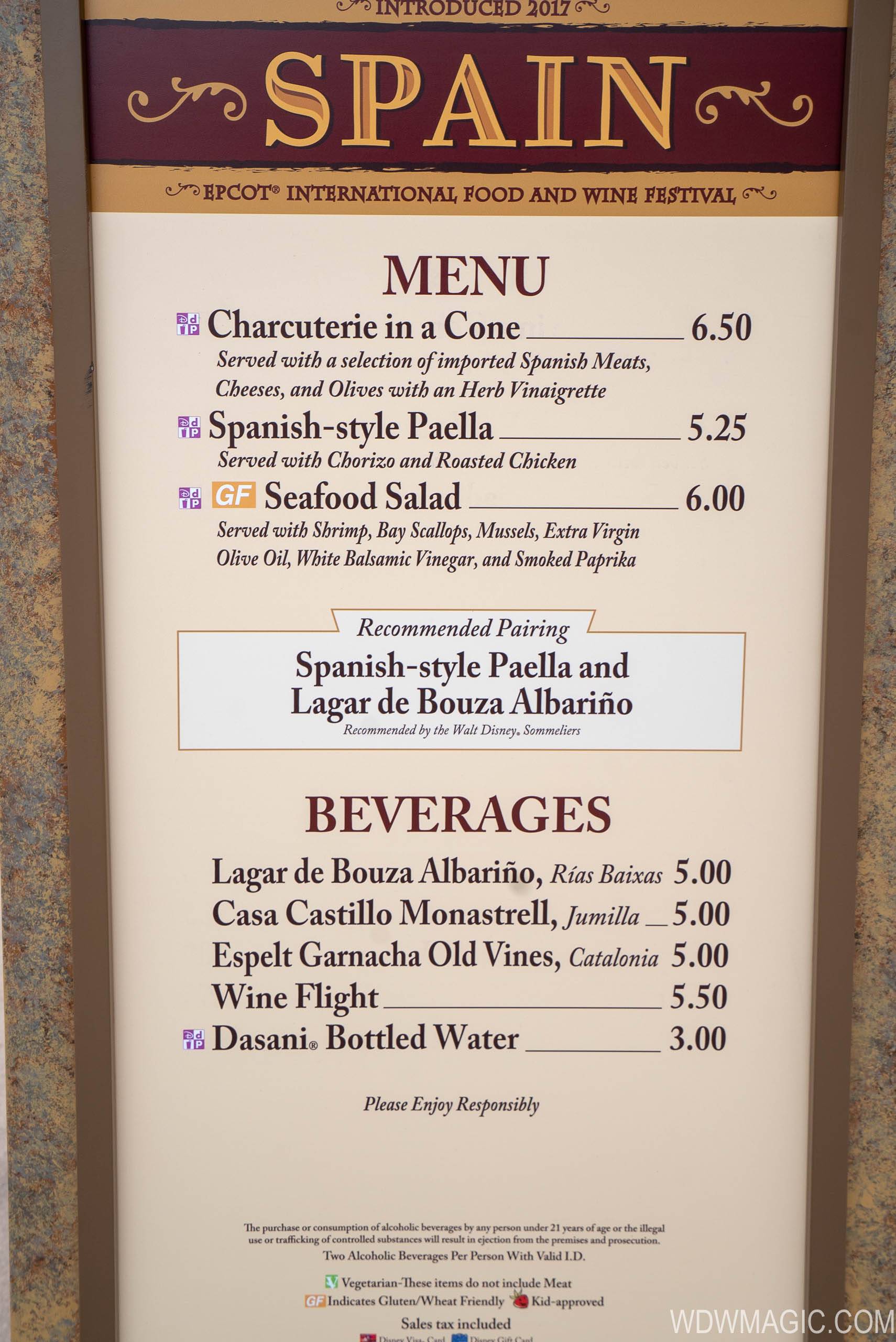 PHOTOS - Photo tour around all of the 2018 Epcot International Food and Wine Festival kiosks with menus and pricing