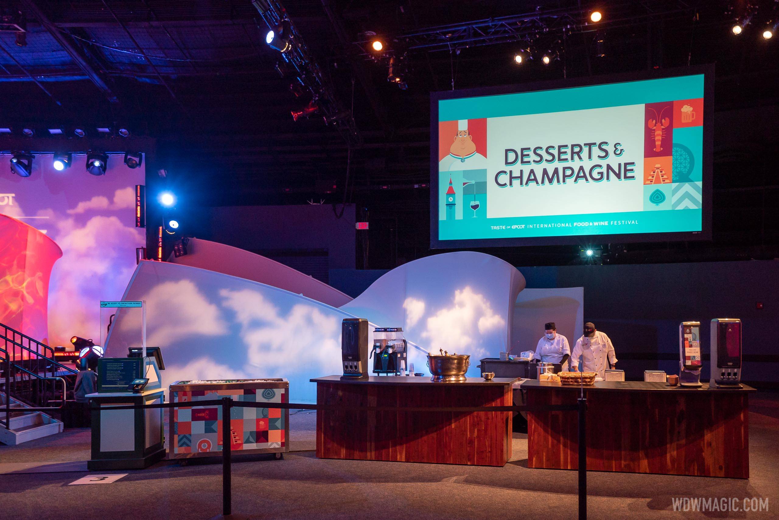 Taste of EPCOT Food and Wine Festival - Desserts and Champagne kiosk