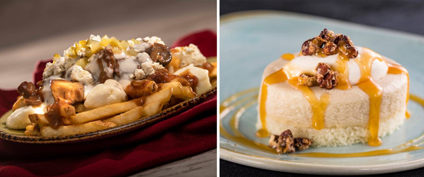Refreshment Port - Braised Beef Poutine and Maple Boursin Cheesecake