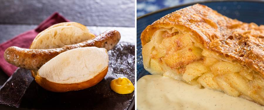 Germany - Roast Bratwurst and Apple Strudel