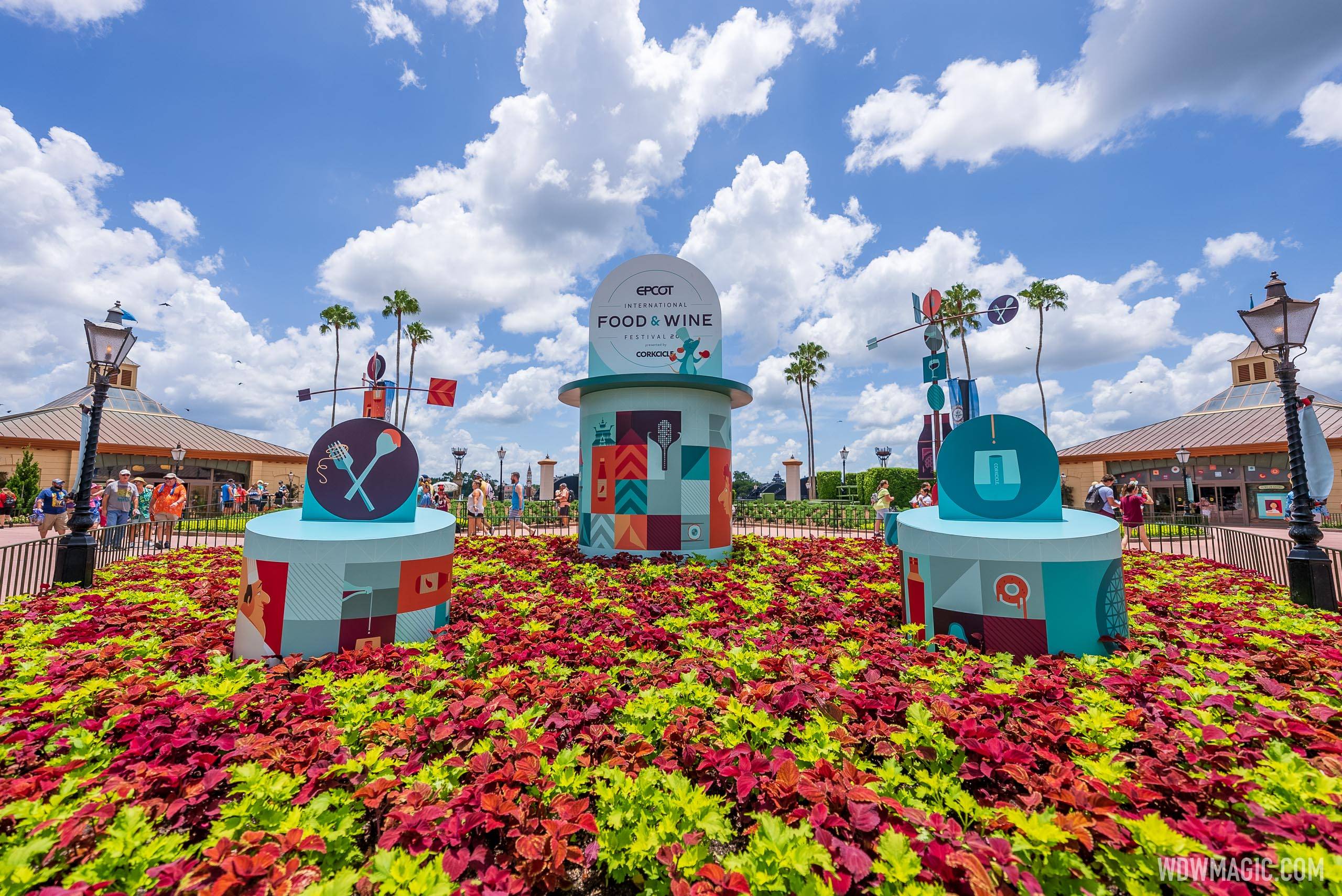 2021 EPCOT International Food and Wine Festival - Park decor and entertainment