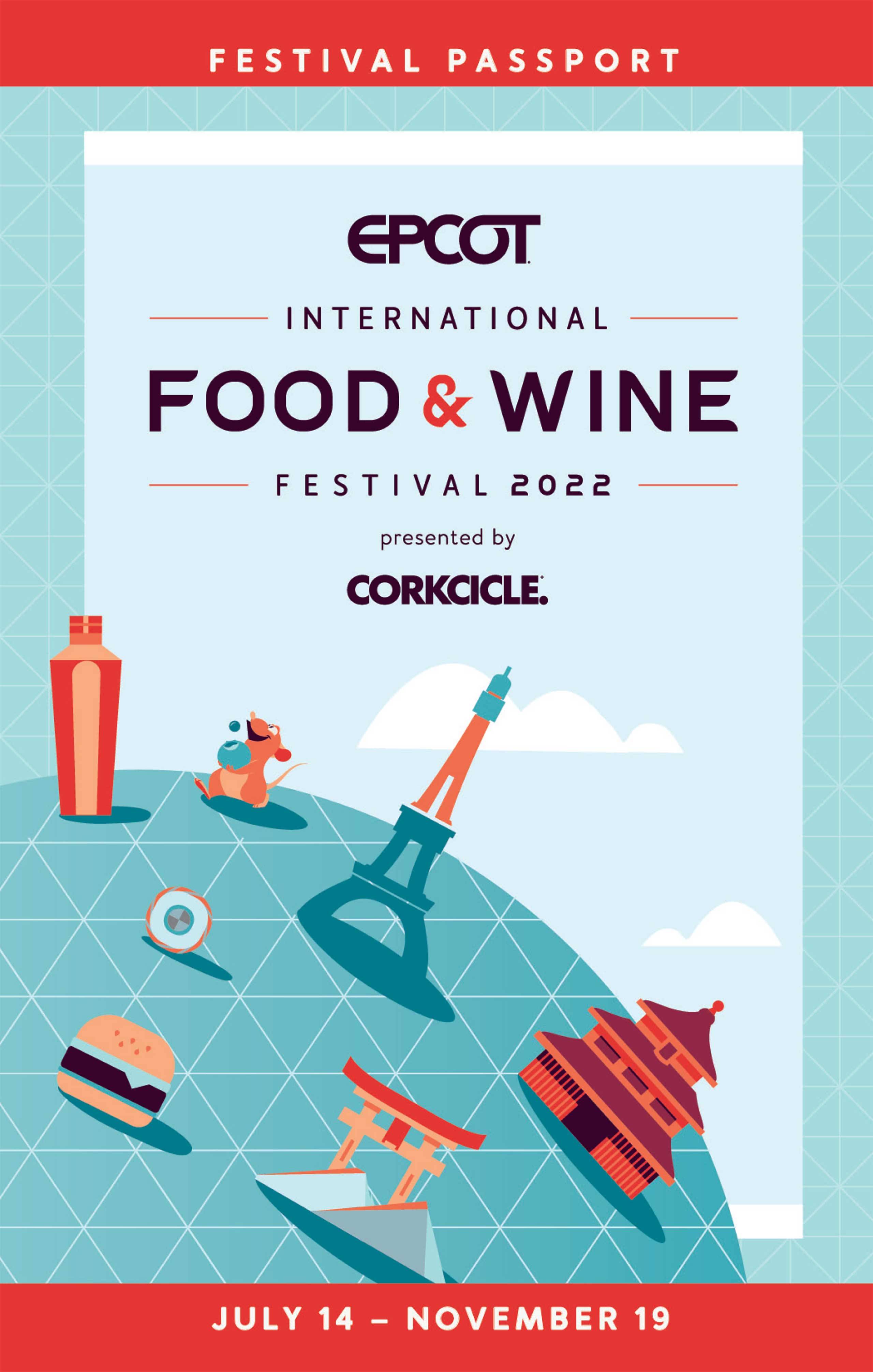 2022 EPCOT International Food and Wine Festival Passport