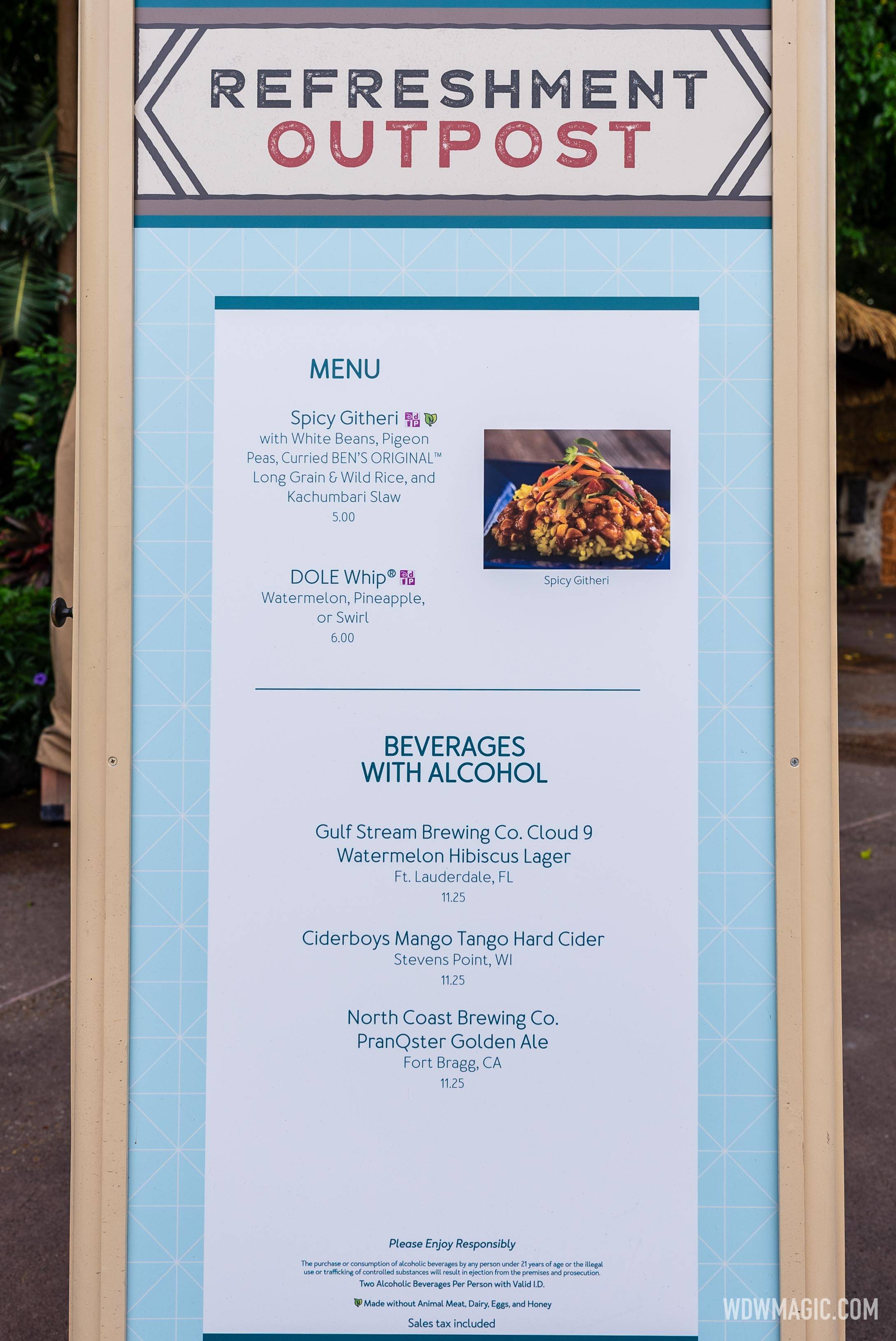 2023 EPCOT Food and Wine Festival Marketplace kiosks, menus and pricing