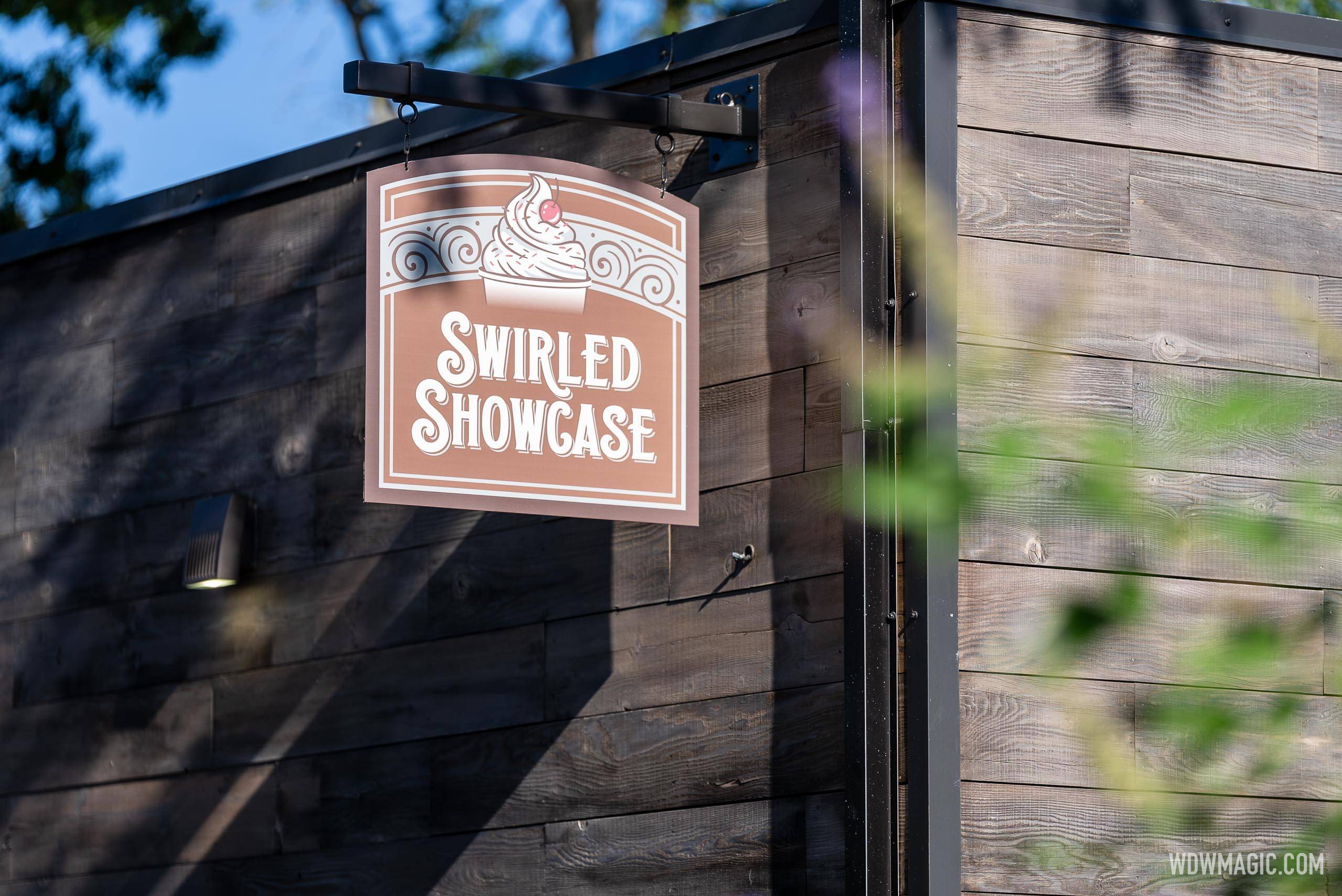 Swirled Showcase Marketplace kiosk