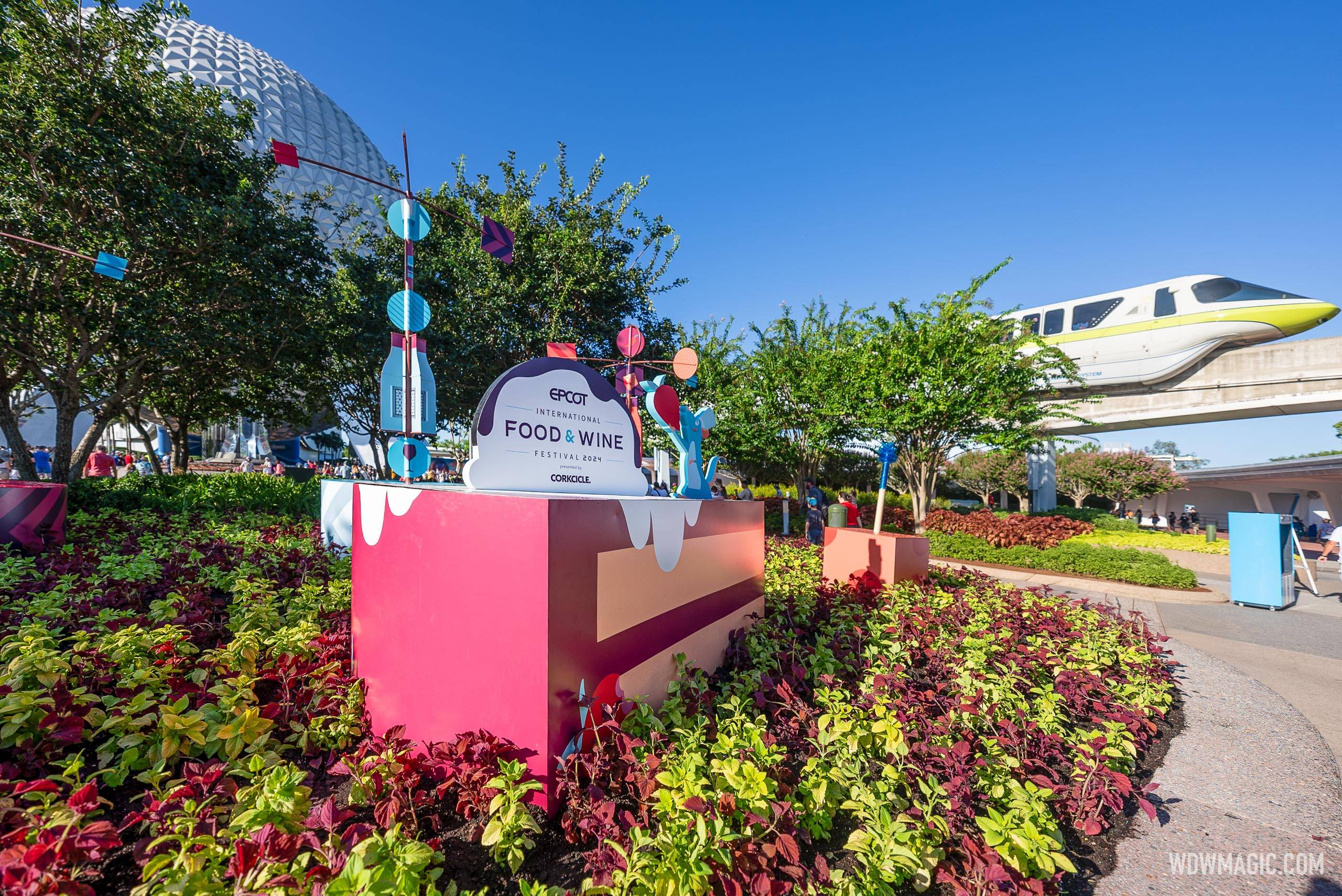 2024 EPCOT International Food and Wine Festival Main Entrance Decor