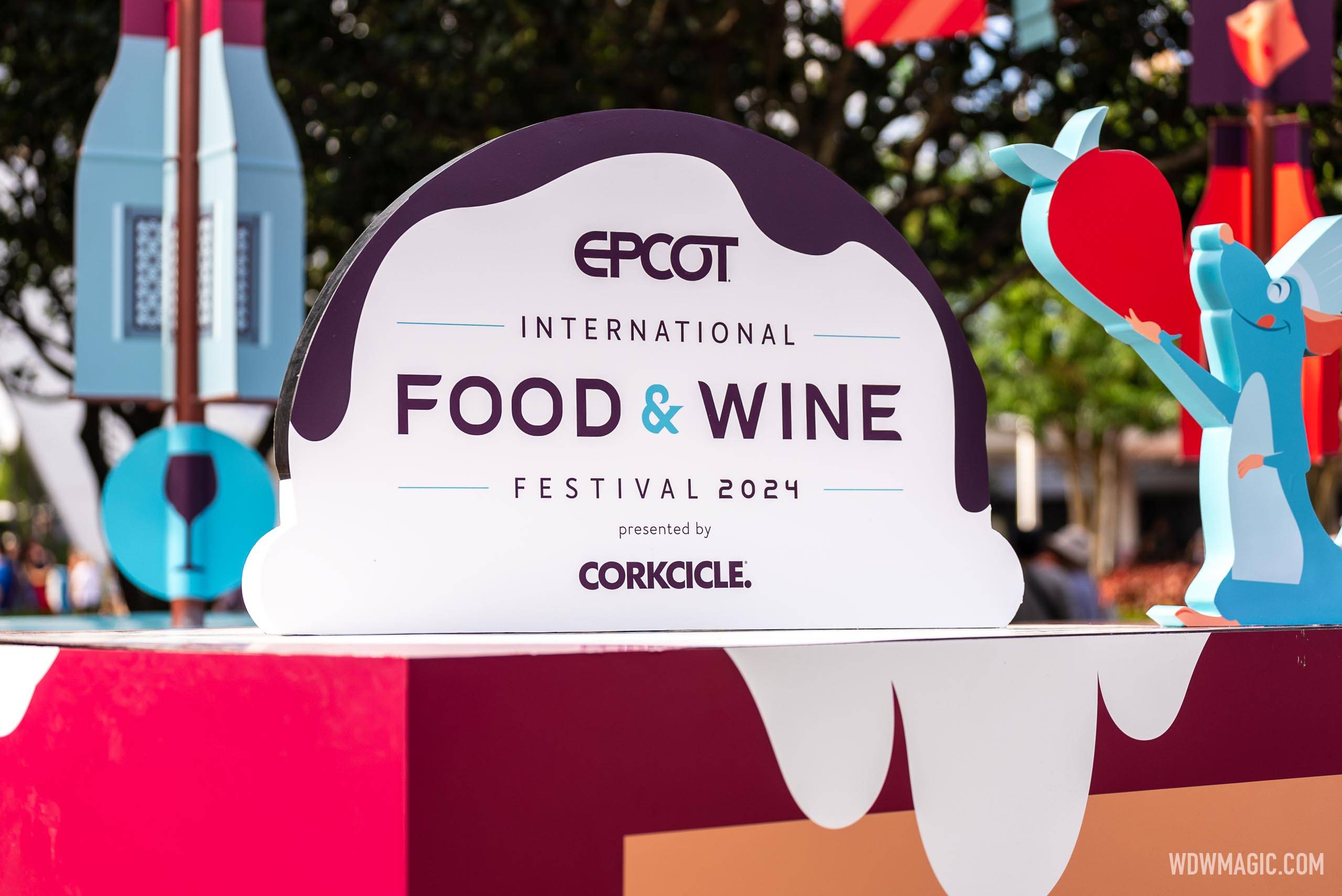 2024 EPCOT International Food and Wine Festival Main Entrance Decor