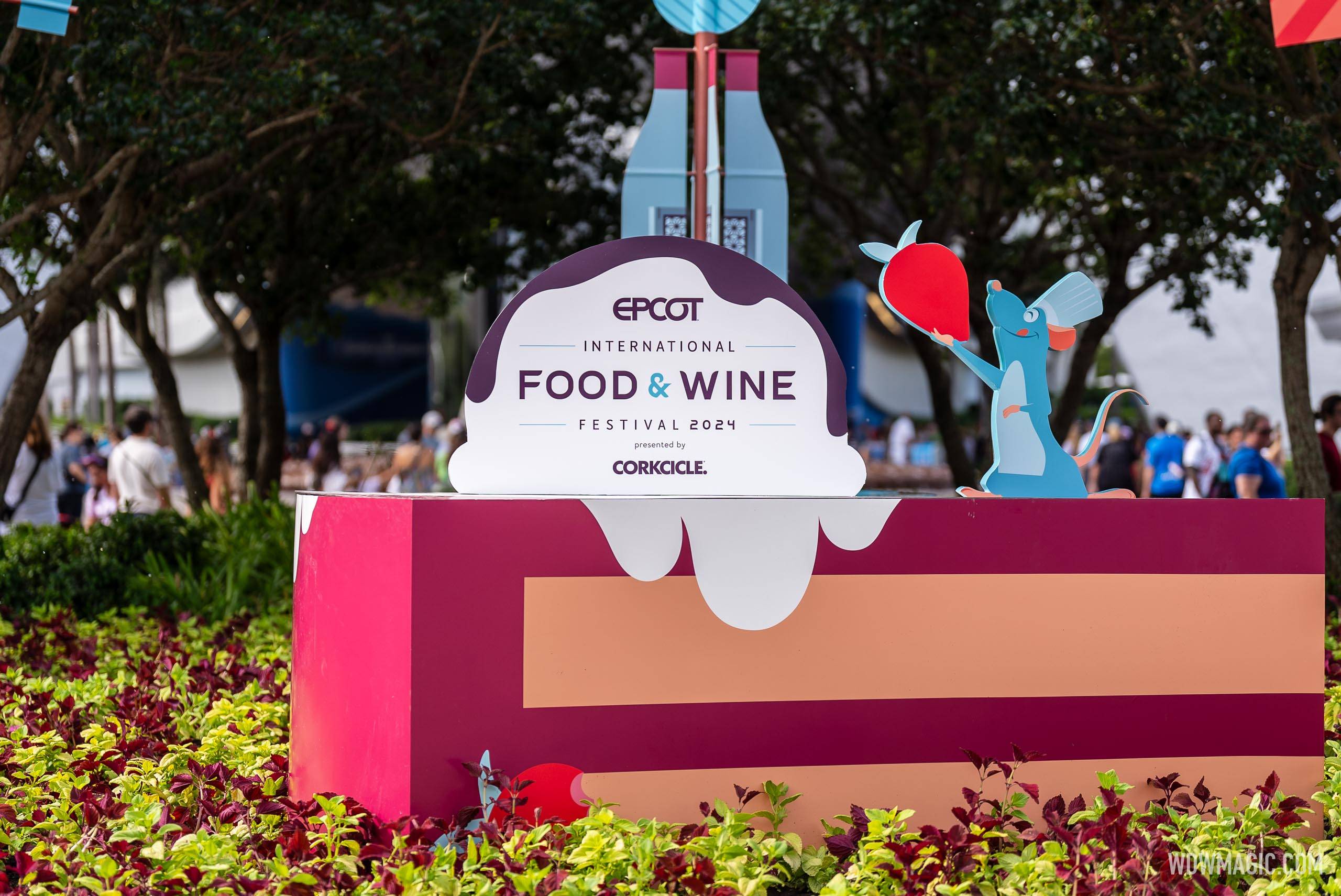 2024 EPCOT International Food and Wine Festival Main Entrance Decor