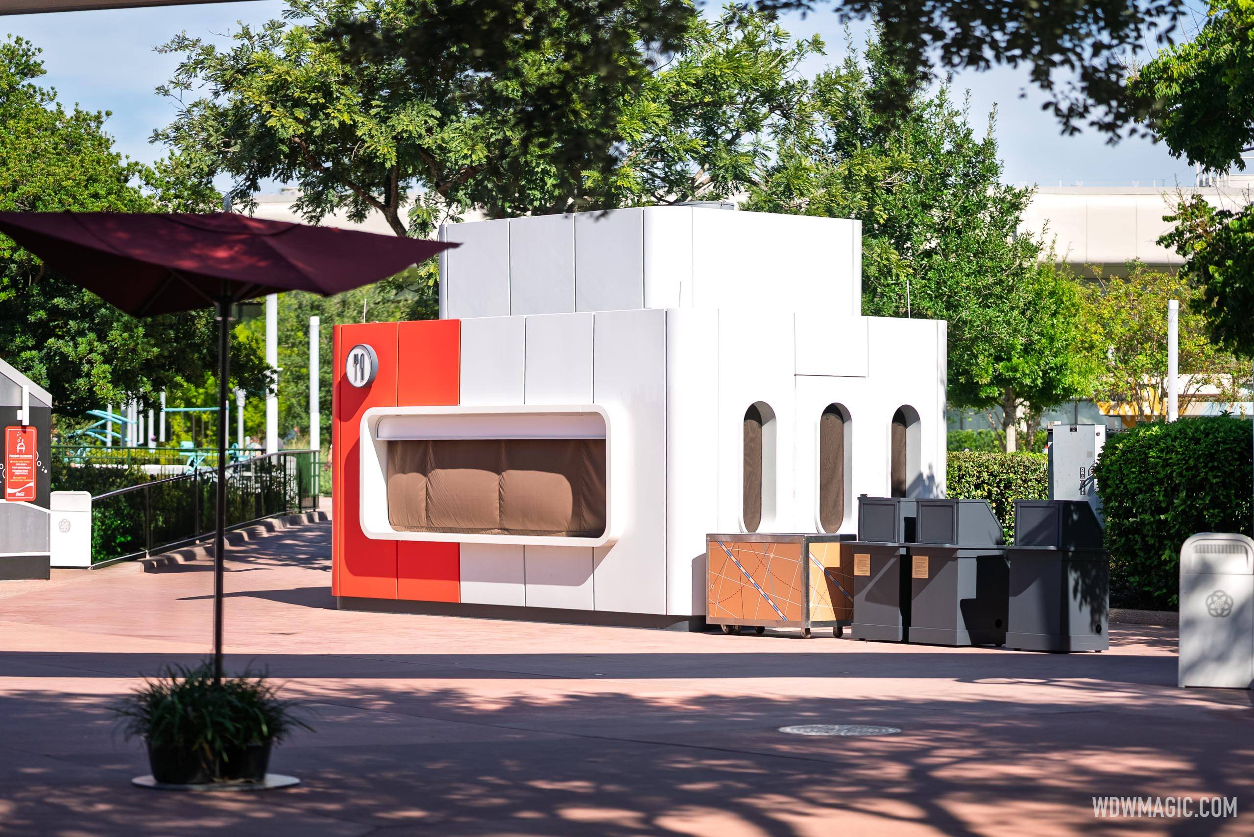 Global Marketplace Kiosks in Place for 2025 EPCOT Food and Wine Festival Setup