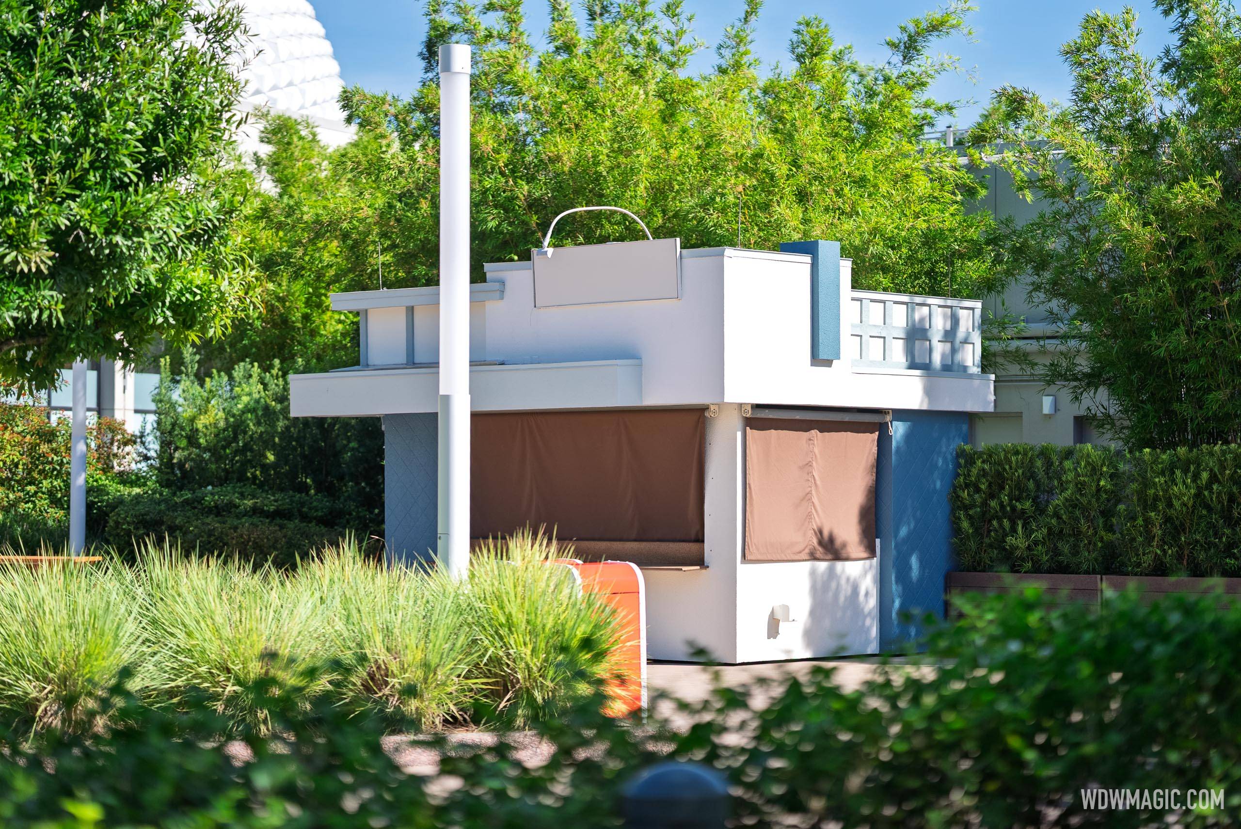 Global Marketplace Kiosks in Place for 2025 EPCOT Food and Wine Festival Setup