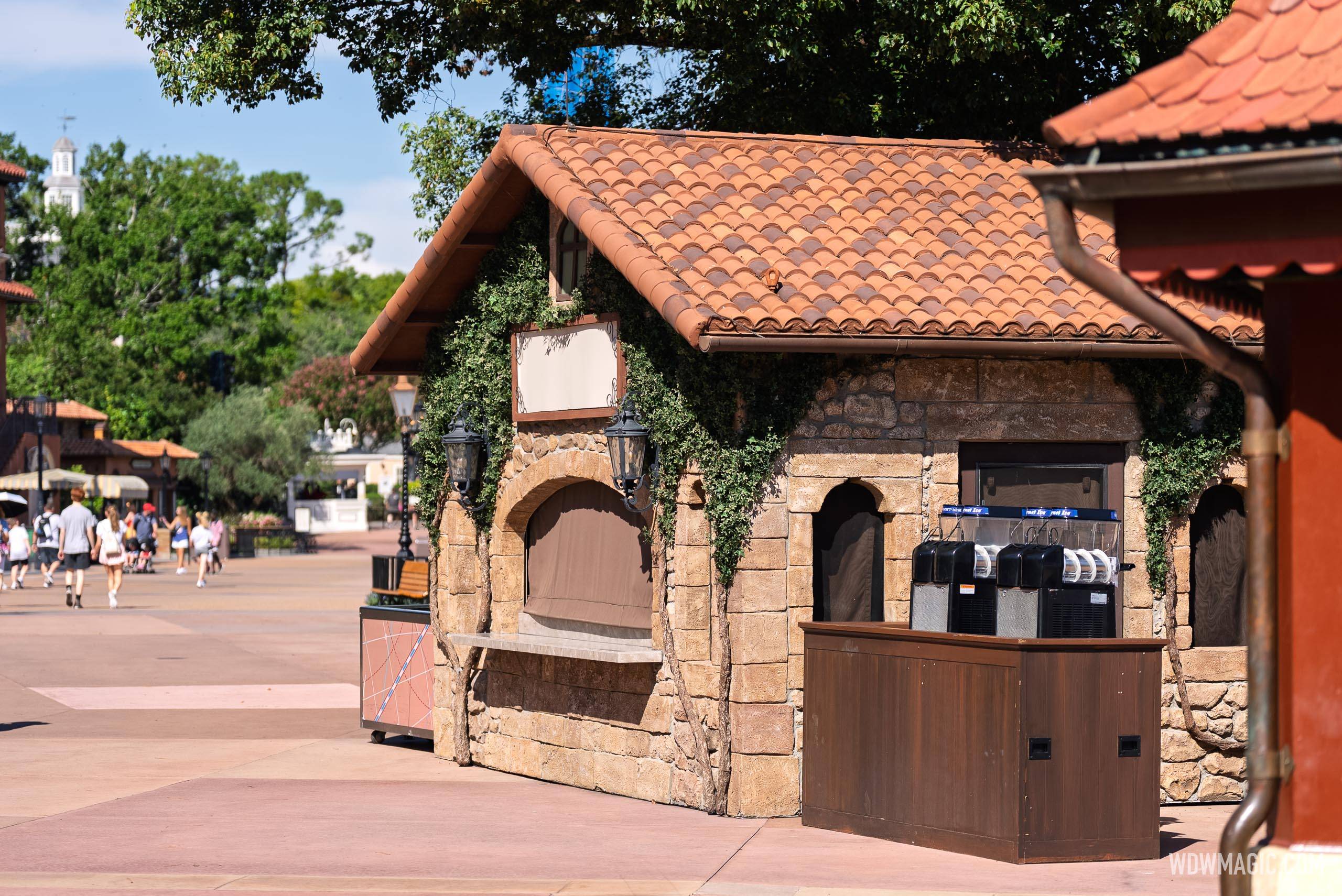 Global Marketplace Kiosks in Place for 2025 EPCOT Food and Wine Festival Setup
