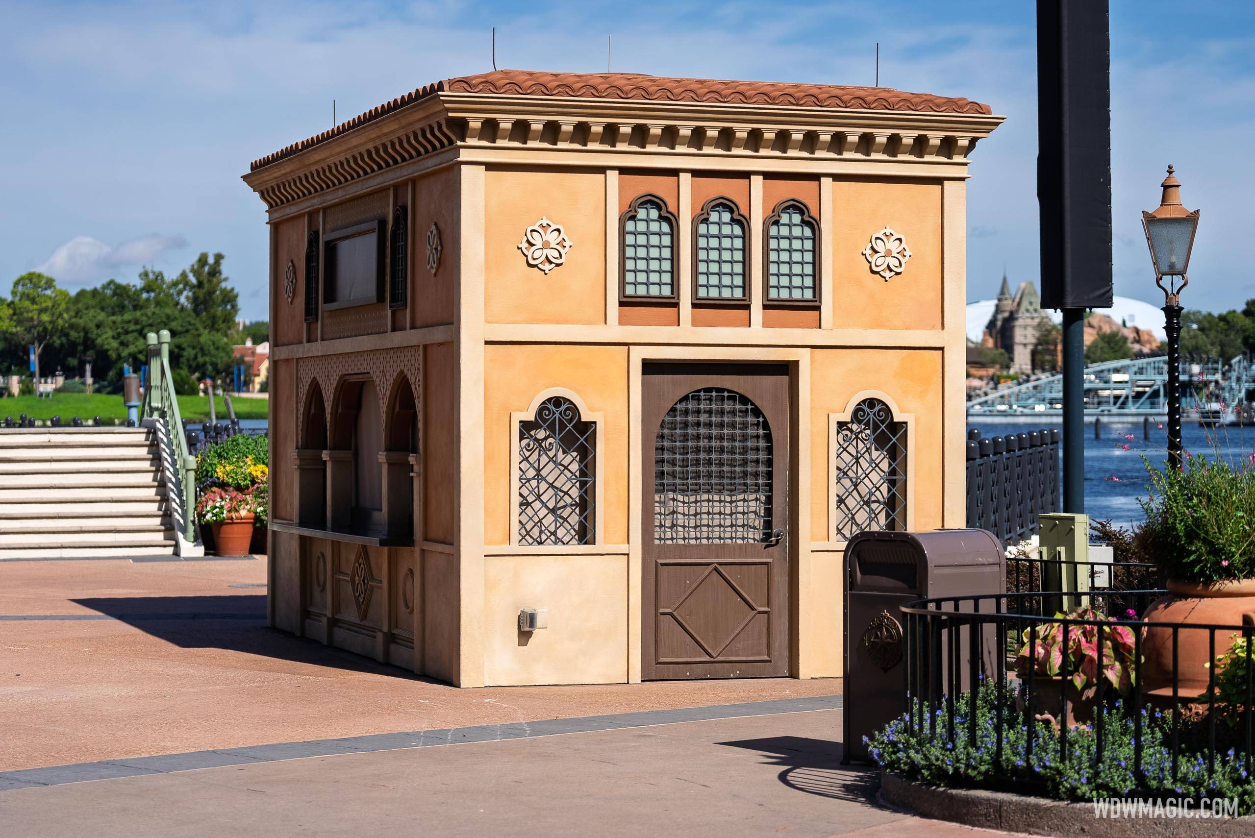 Global Marketplace Kiosks in Place for 2025 EPCOT Food and Wine Festival Setup