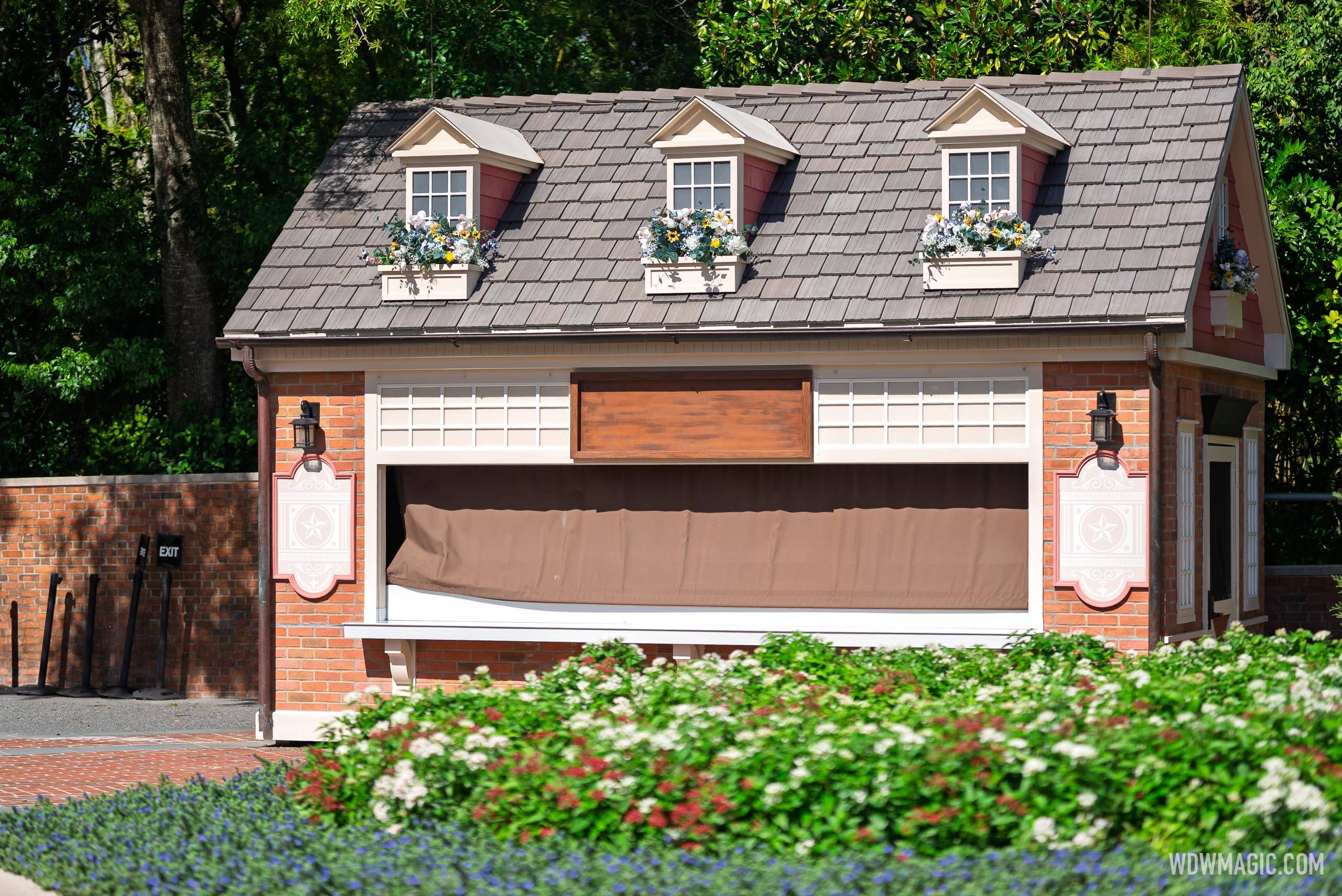 Global Marketplace Kiosks in Place for 2025 EPCOT Food and Wine Festival Setup