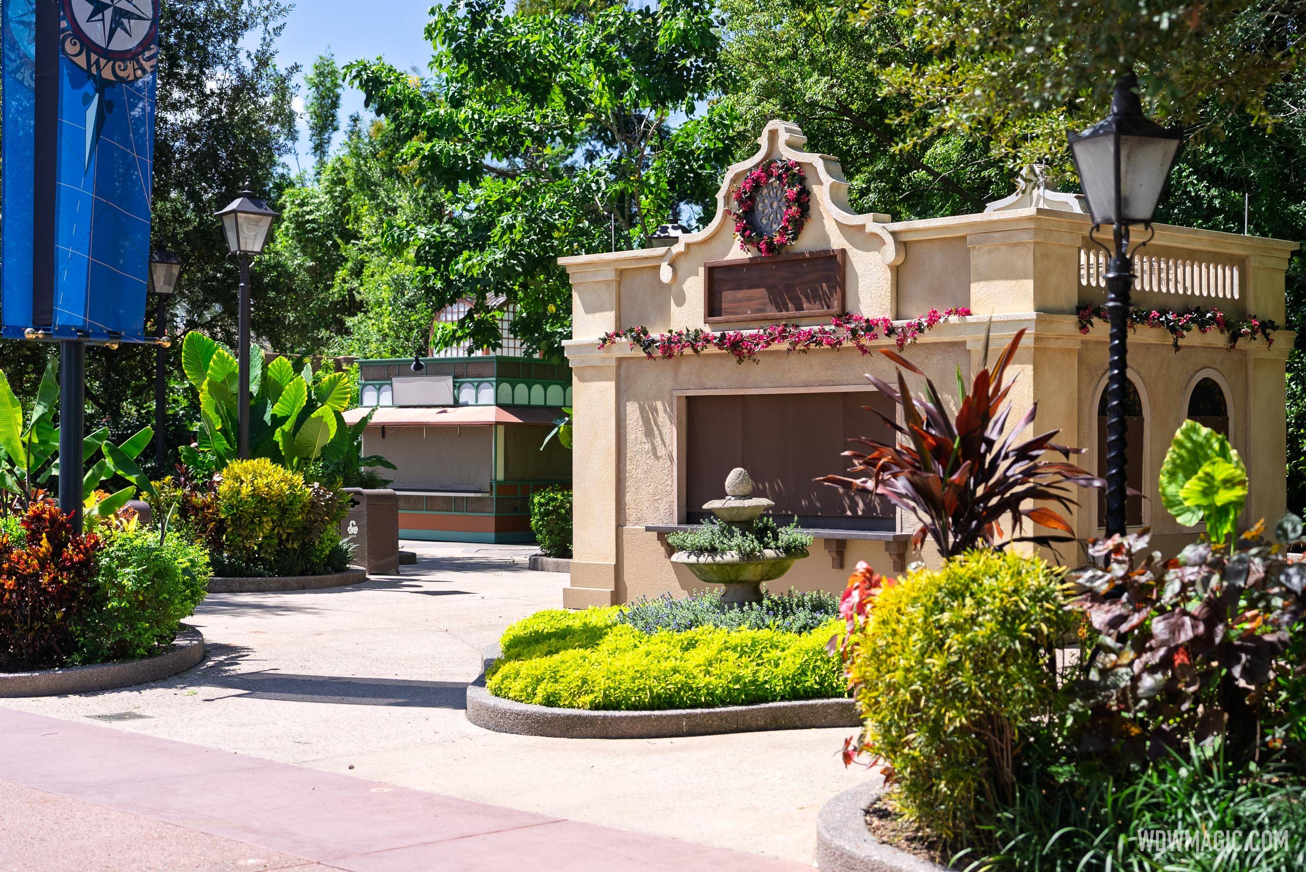 Global Marketplace Kiosks in Place for 2025 EPCOT Food and Wine Festival Setup