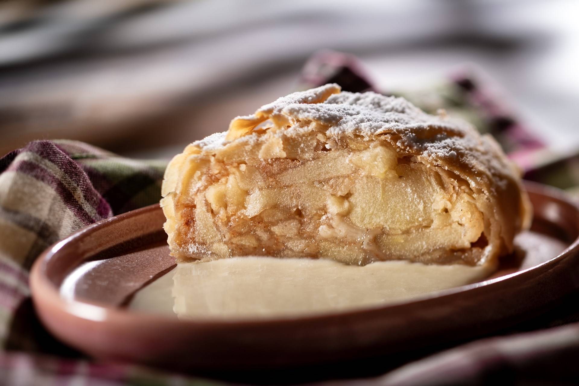 Apple Strudel with Vanilla Sauce Introduced in 1996
