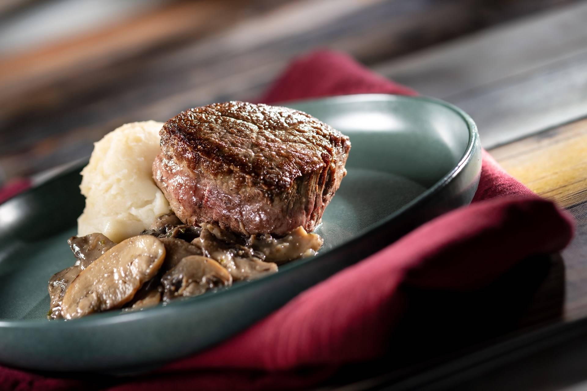 Filet Mignon with Mushrooms and Mashed Potatoes Introduced in 2011