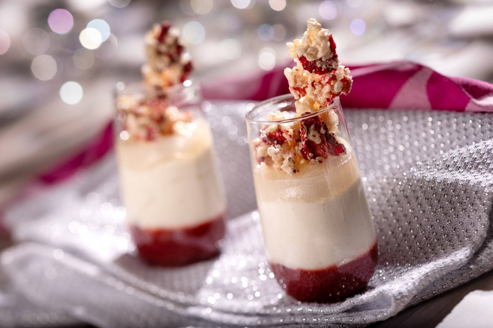 Strawberry Champagne Trifle Plant Based