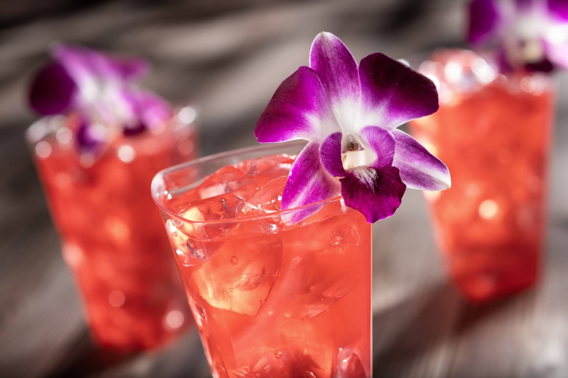 O Ahu Sunrise Vodka Dole Pineapple Juice and Grenadine