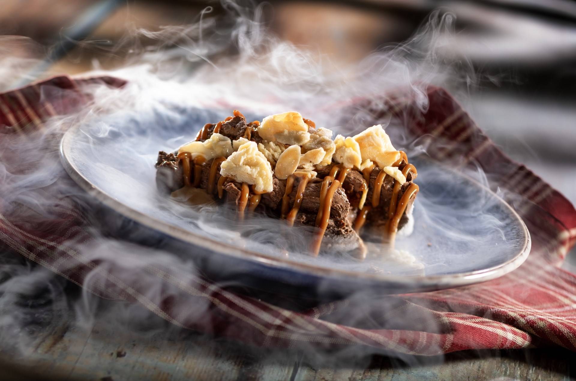 Liquid Nitrogen Almond Truffle Mousse