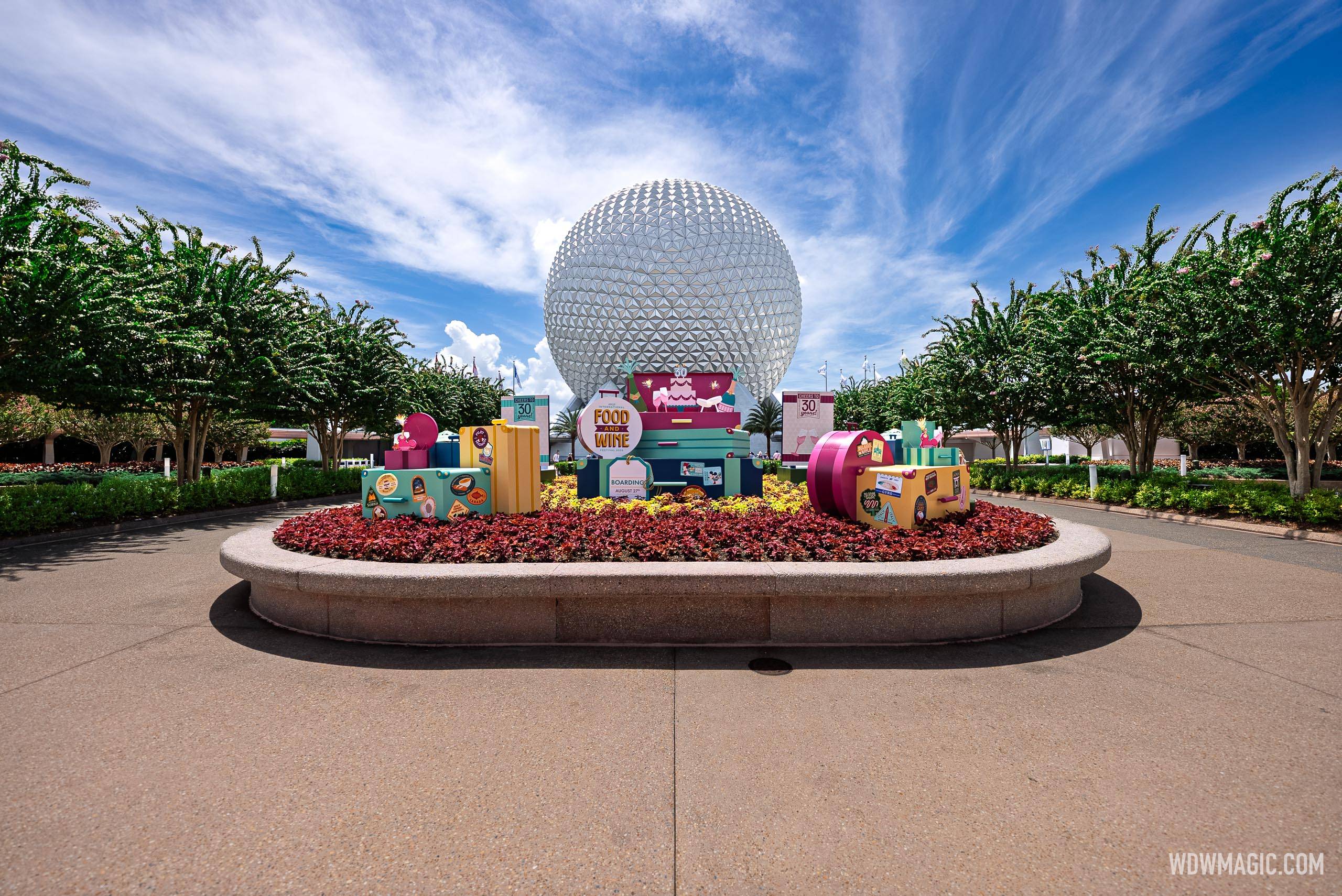 EPCOT Food & Wine Festival 2026: Entrance Plaza and World Showcase Plaza Opening Decor