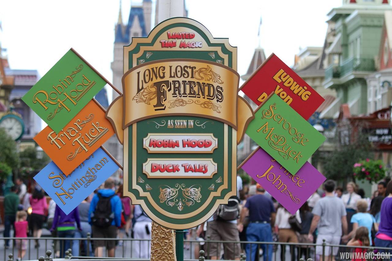 Limited Time Magic - Long-lost Disney friends signage