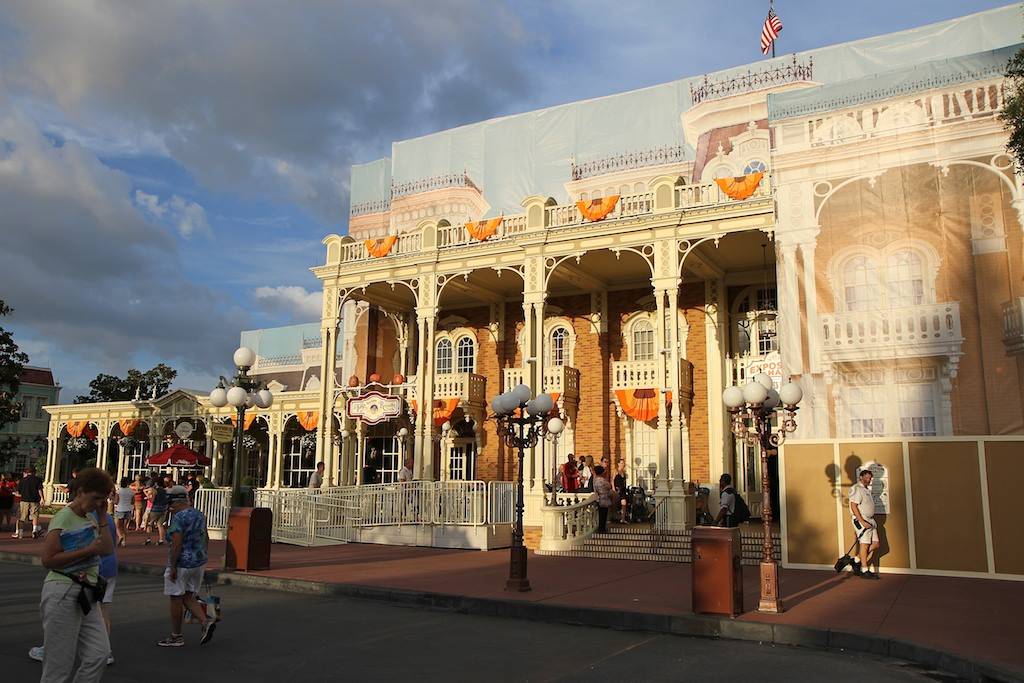 Halloween decorations now being installed at the Magic Kingdom
