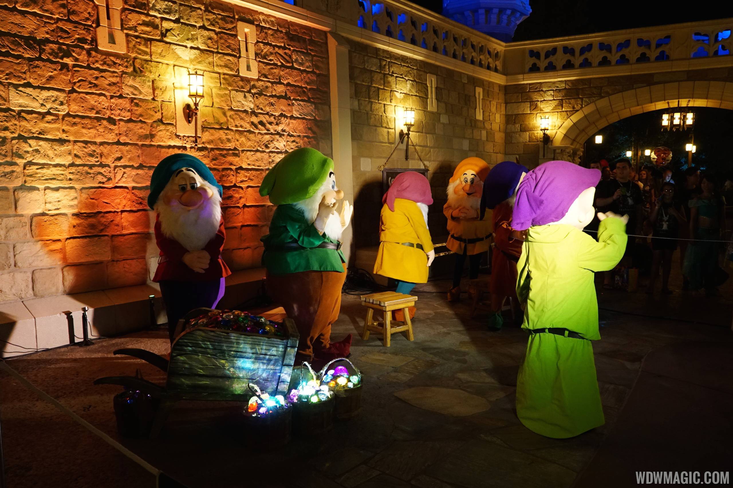 Seven Dwarfs meet and greet at Mickey's Not So Scary Halloween Party