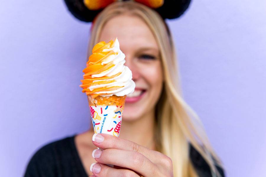 Candy Corn Ice Cream – Auntie Gravity’s Galactic Goodies (available daily through October 31)
