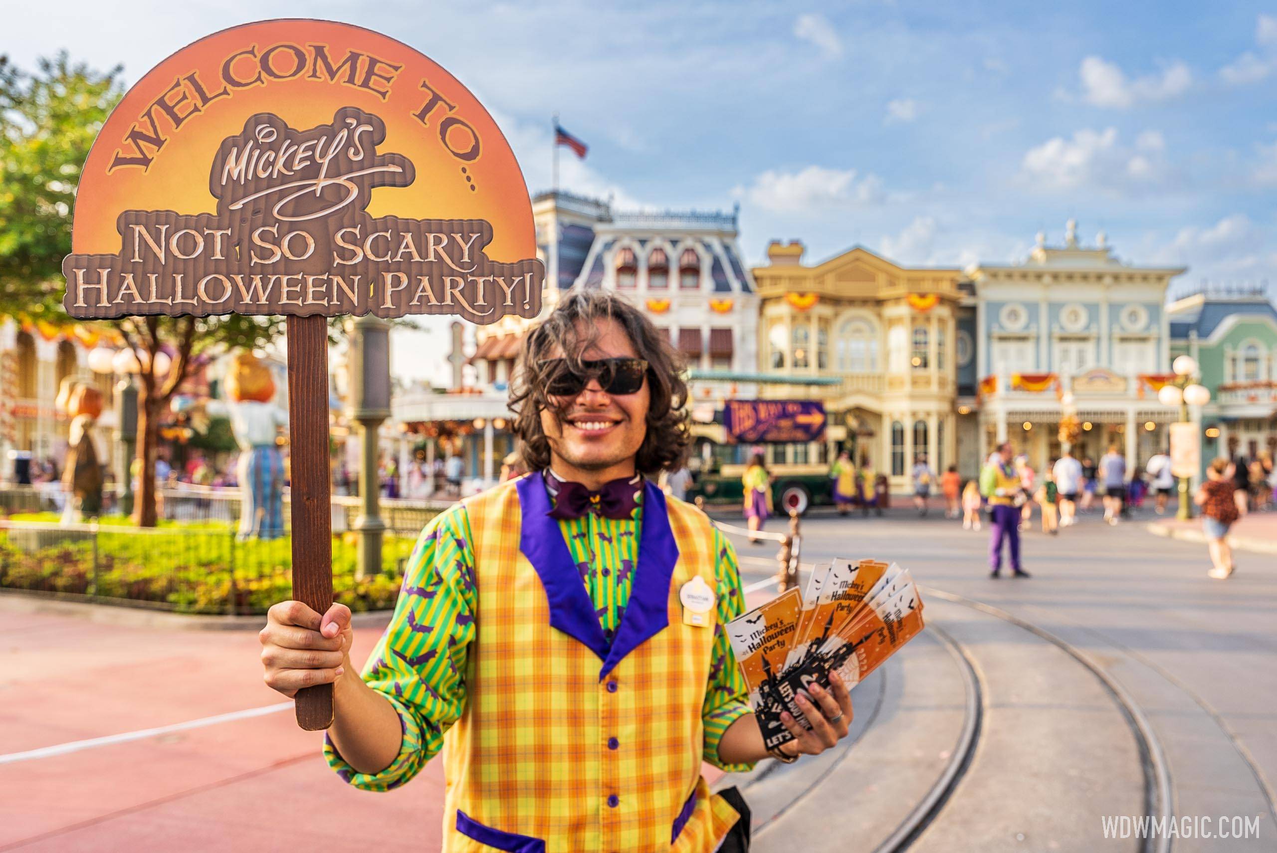 Tickets available today at Disney World Guest Relations for tonight's Mickey's Not-So-Scary Halloween Party