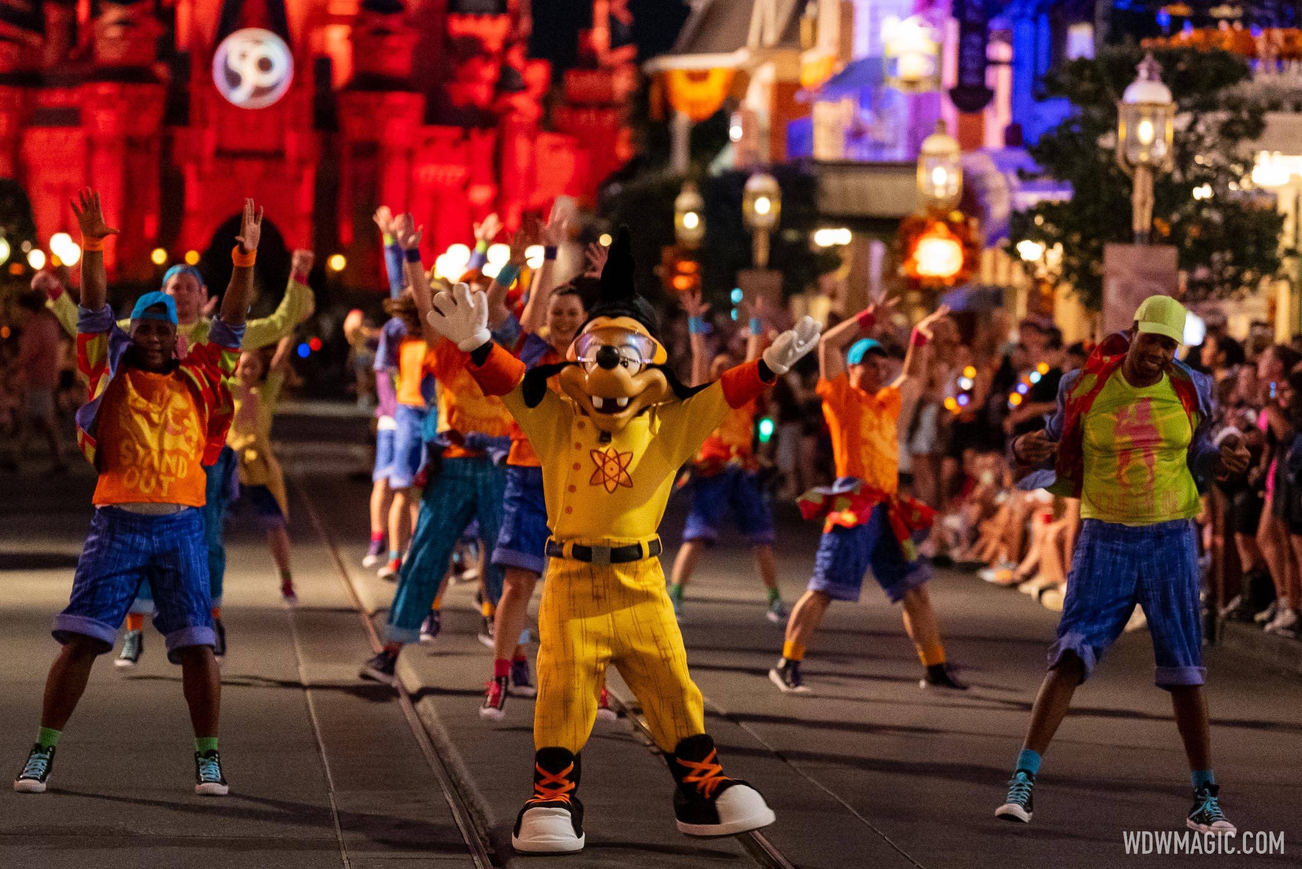 Max Goof as Powerline in the Boo To You pre-parade
