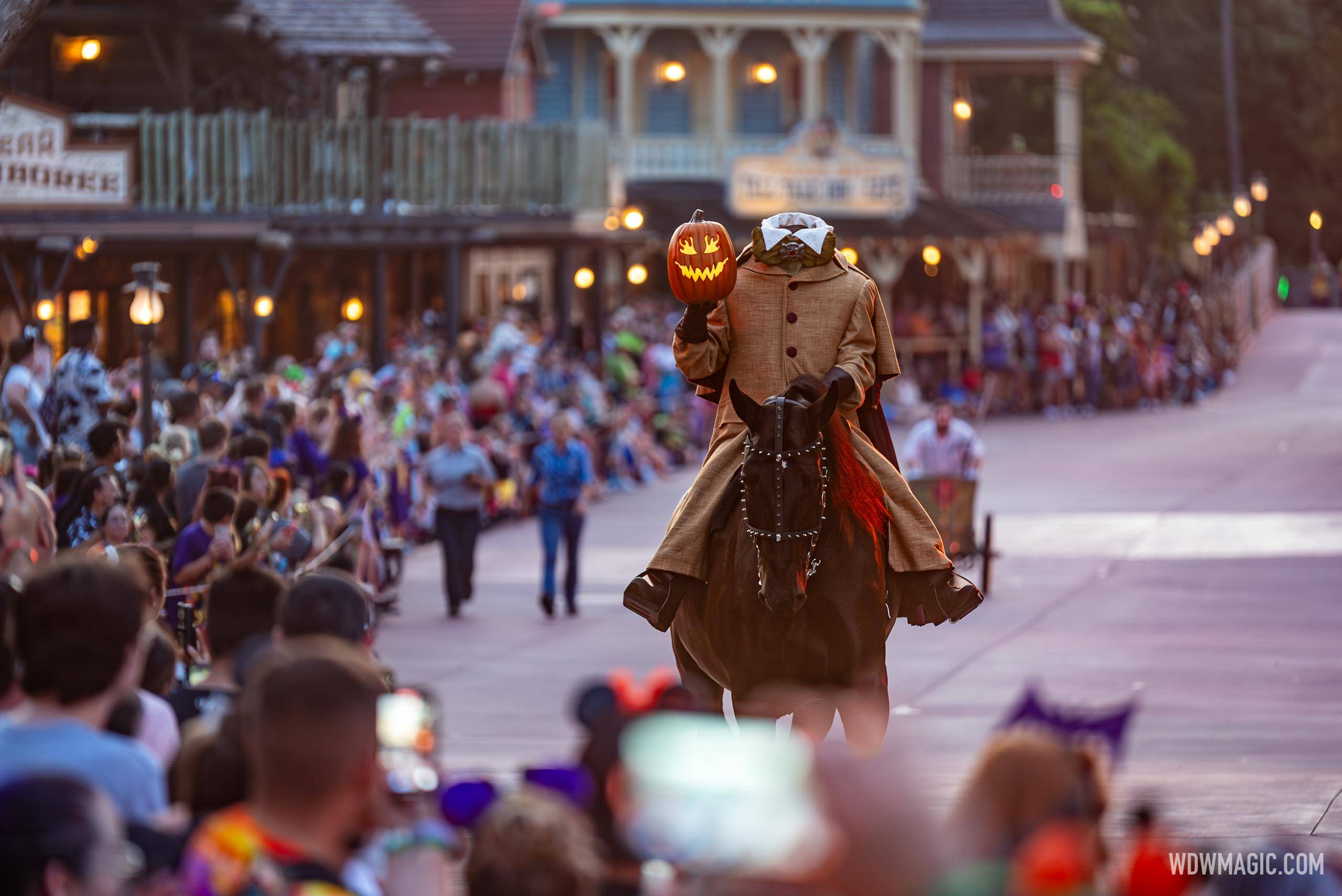 Headless Horseman at Mickey's Not-So-Scary Halloween Party