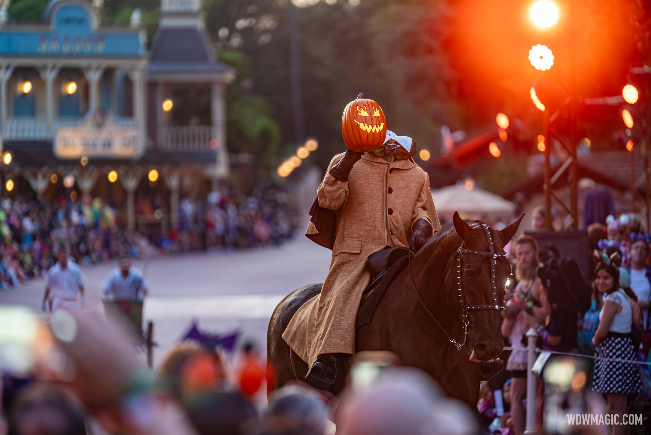 Headless Horseman at Mickey's Not-So-Scary Halloween Party