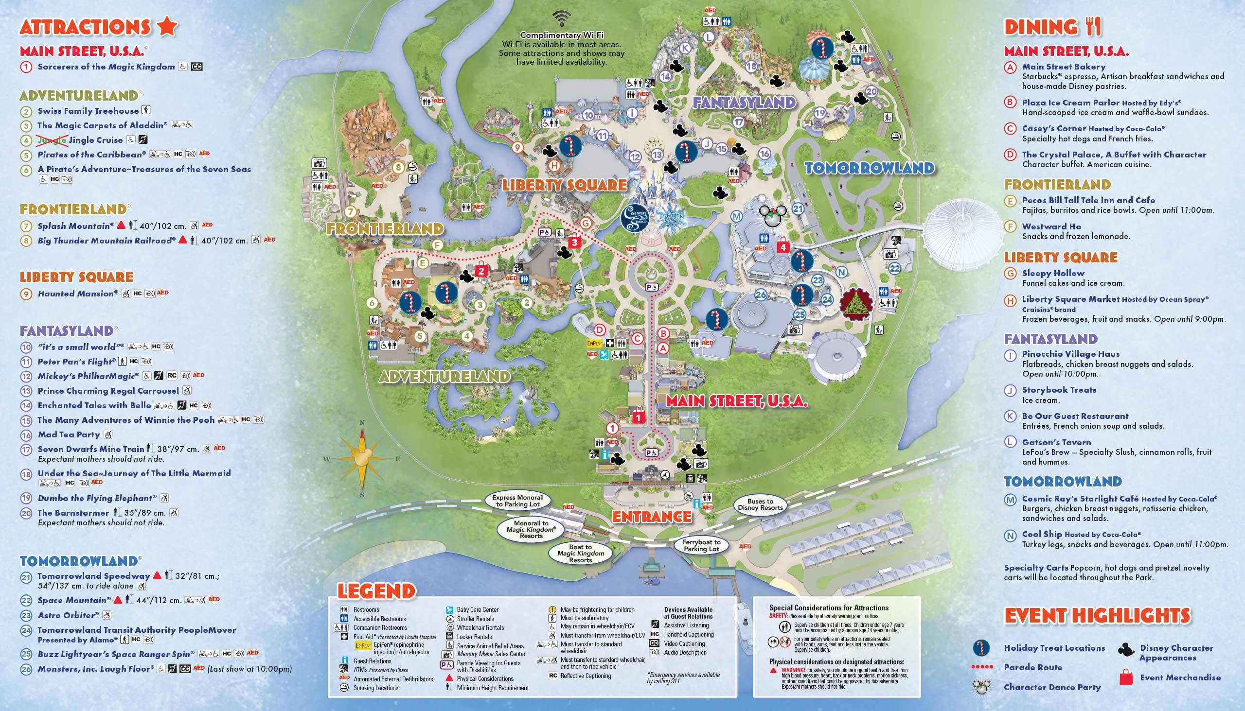 Printable Disney World Very Merry Christmas Party Map 2022 Mickey's Very Merry Christmas Party 2015 Guide Map - Photo 2 Of 2