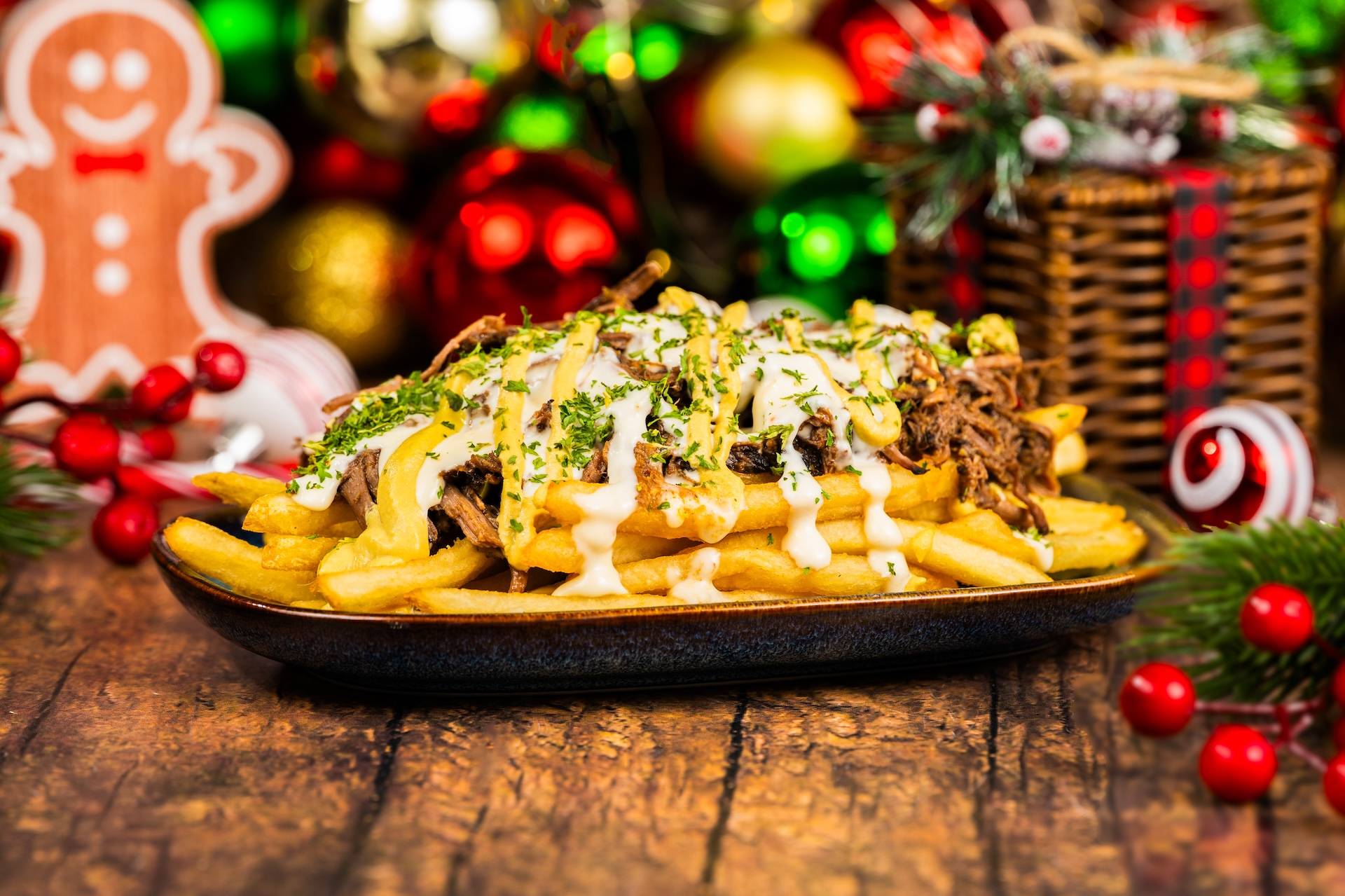Holiday Pot Roast Loaded French Fries